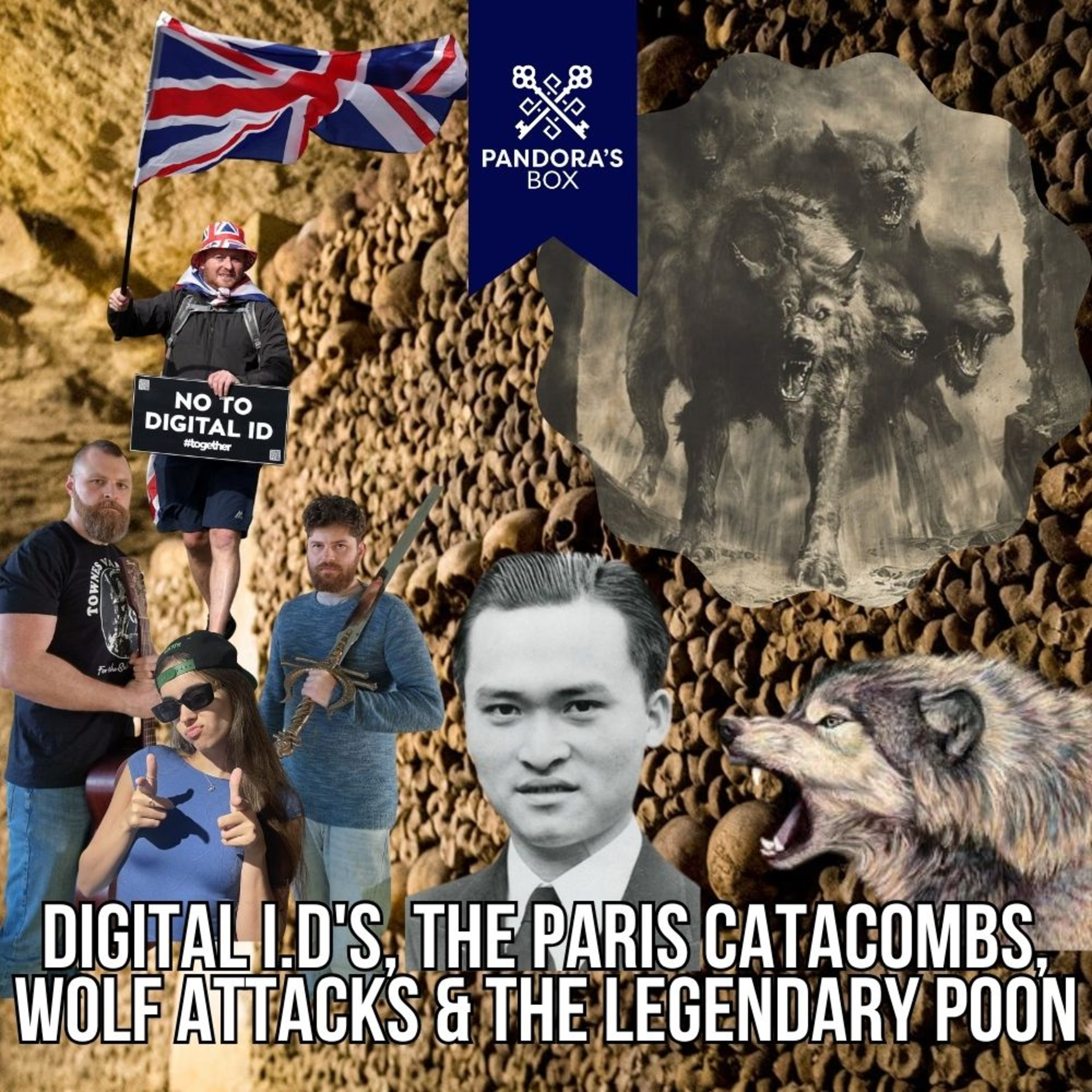 EP 166 | Digital I.D's, The Paris Catacombs, Wolf Attacks & The Legendary Poon episode artwork
