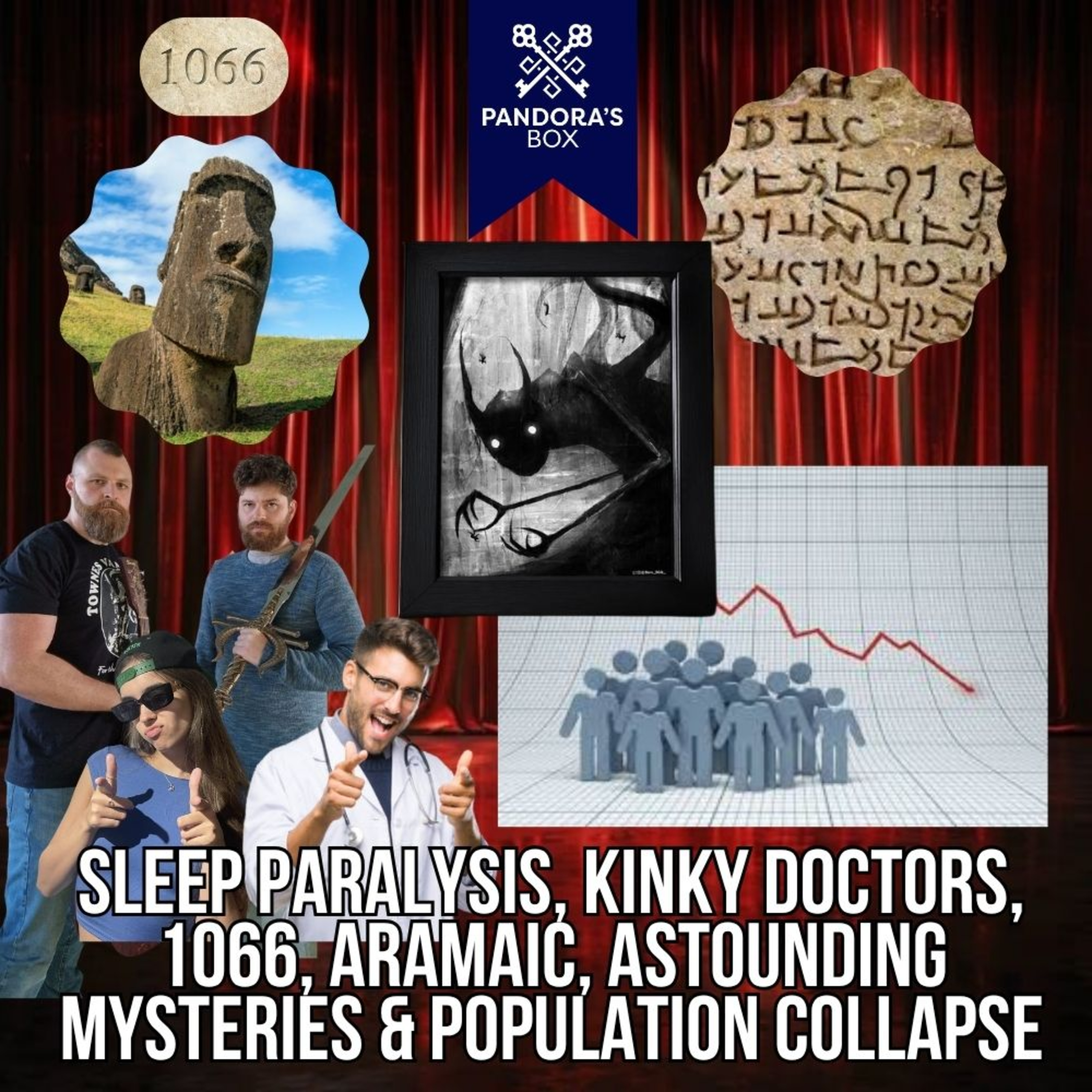 EP 167 | Sleep Paralysis, Kinky Doctors, 1066, Aramaic, Astounding Mysteries & Population Collapse episode artwork