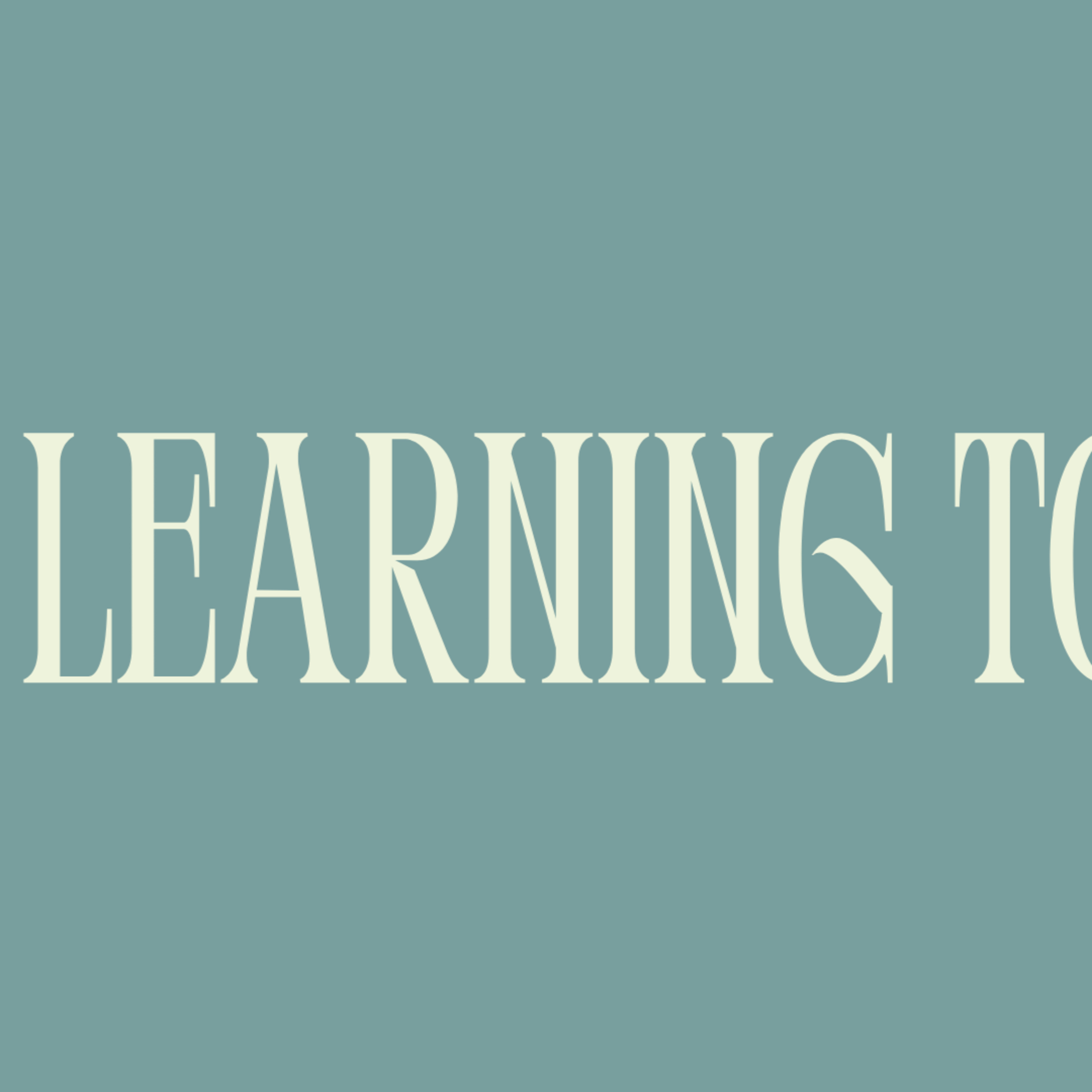 27th October // Learning to Live // The Parable of the Talents episode artwork