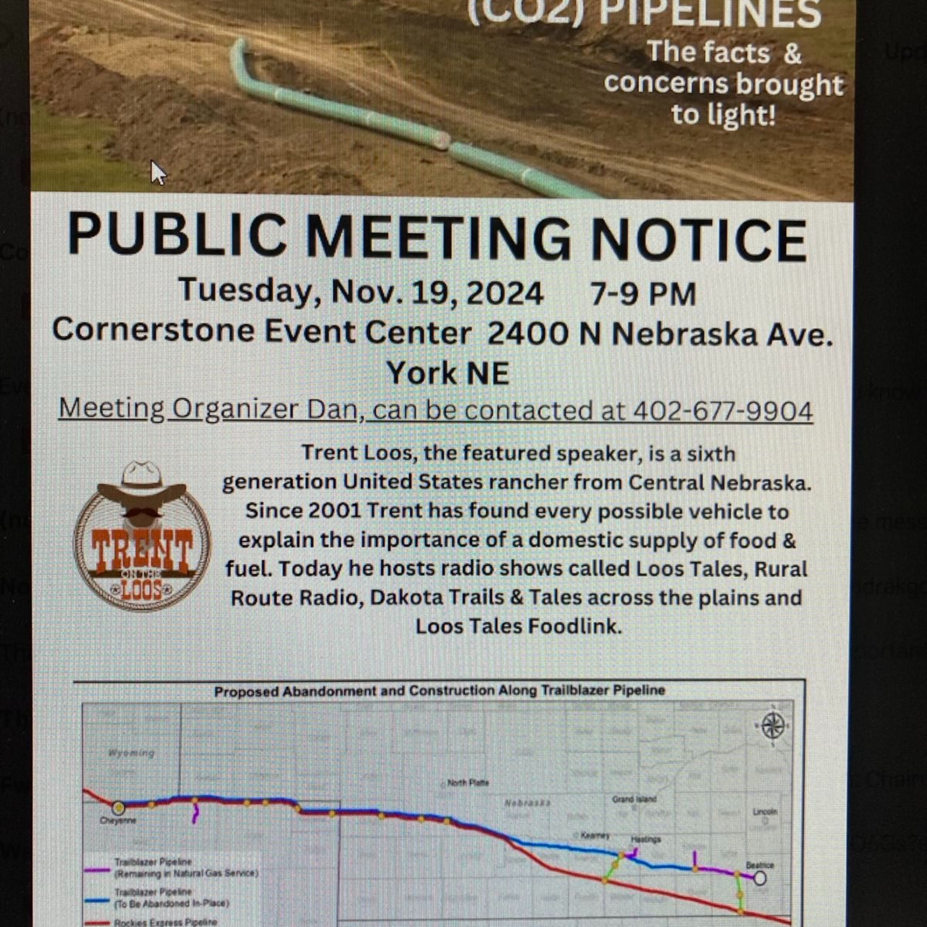 CO2 Piplelines are currently be planted in Nebraska, lets look at what could go wrong.