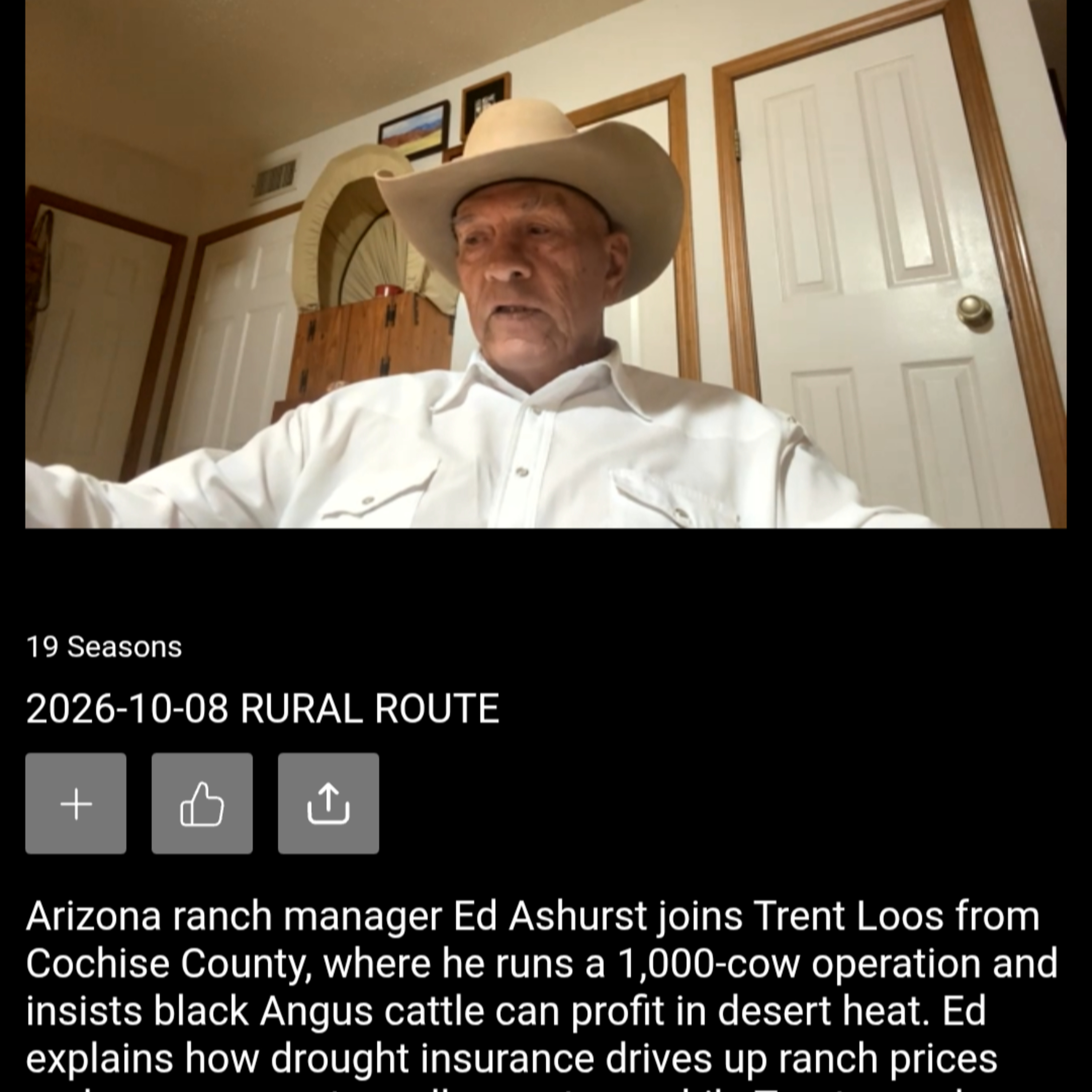 Rural Route Oct 9, 2026 Ed Ashurst has always wanted to Cowboy but not has written 17 books.