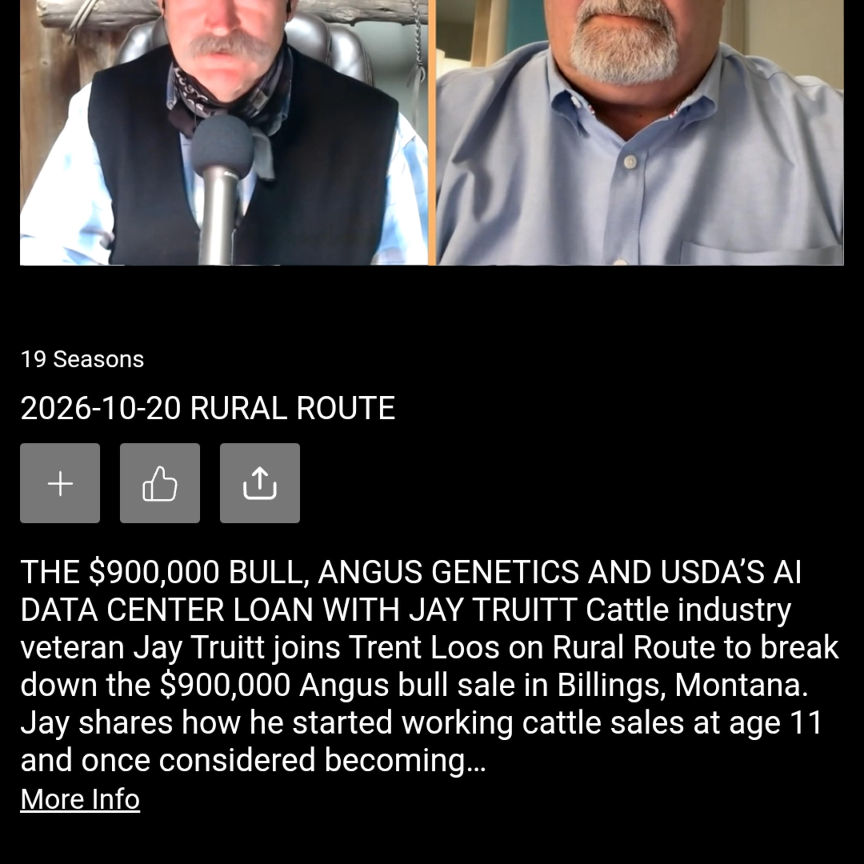 Rural Route Oct 20, 2026 Jay Truitt on the reason a Angus bull brings $900,000 today.