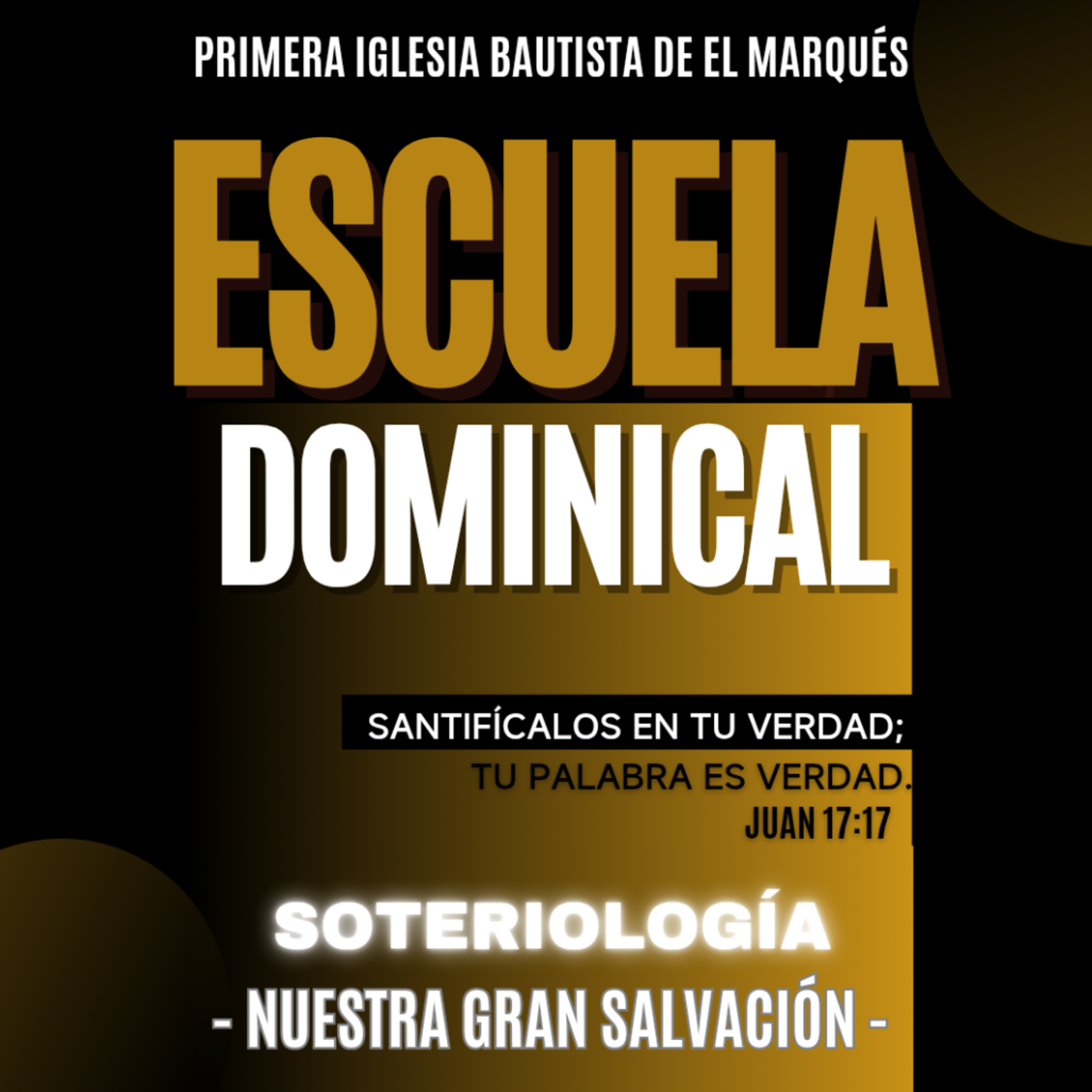 ESCUELA DOMINICAL. SOTERIOLOGÍA - 3. El decreto de Dios. episode artwork