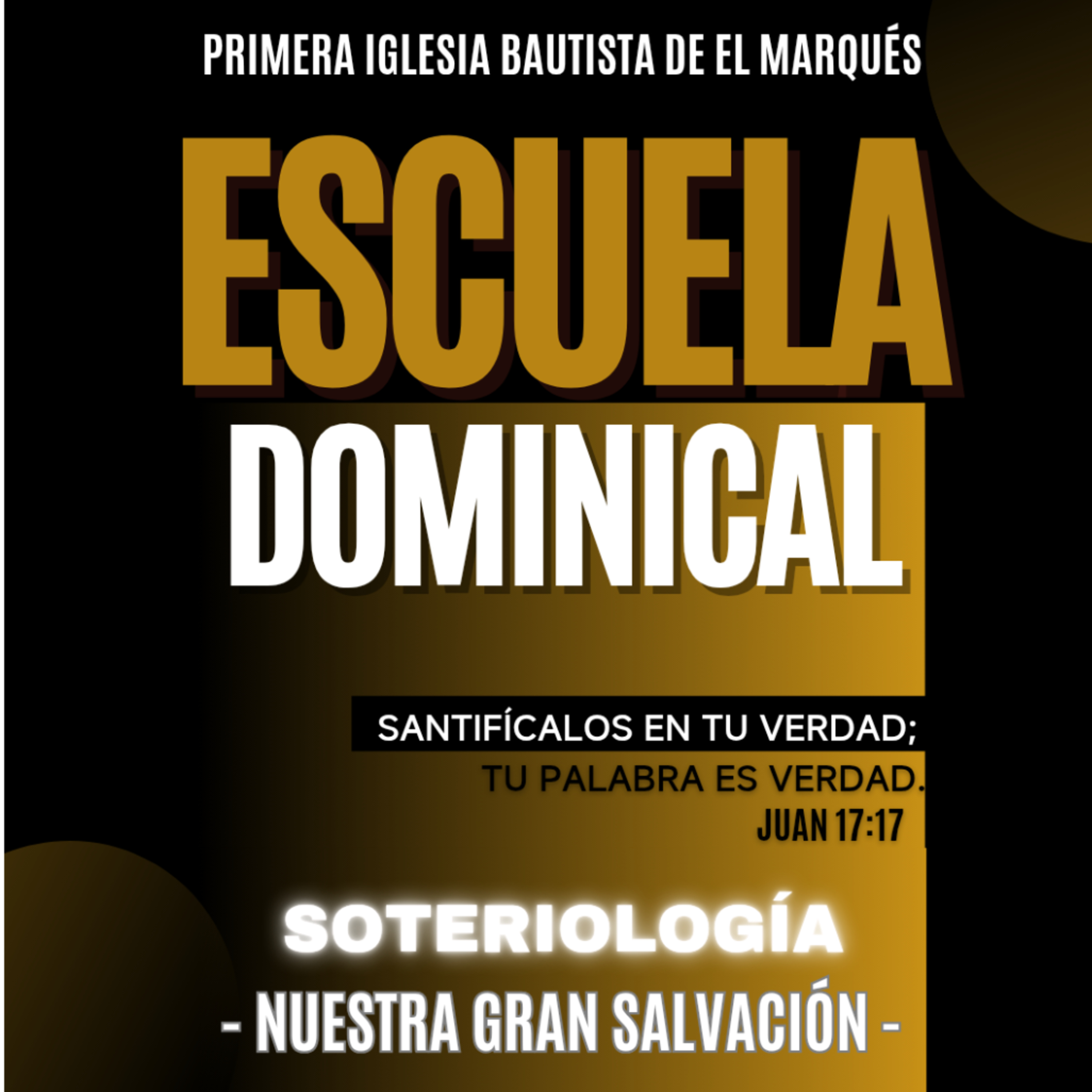 ESCUELA DOMINICAL. SOTERIOLOGÍA - 8. Santificación. episode artwork