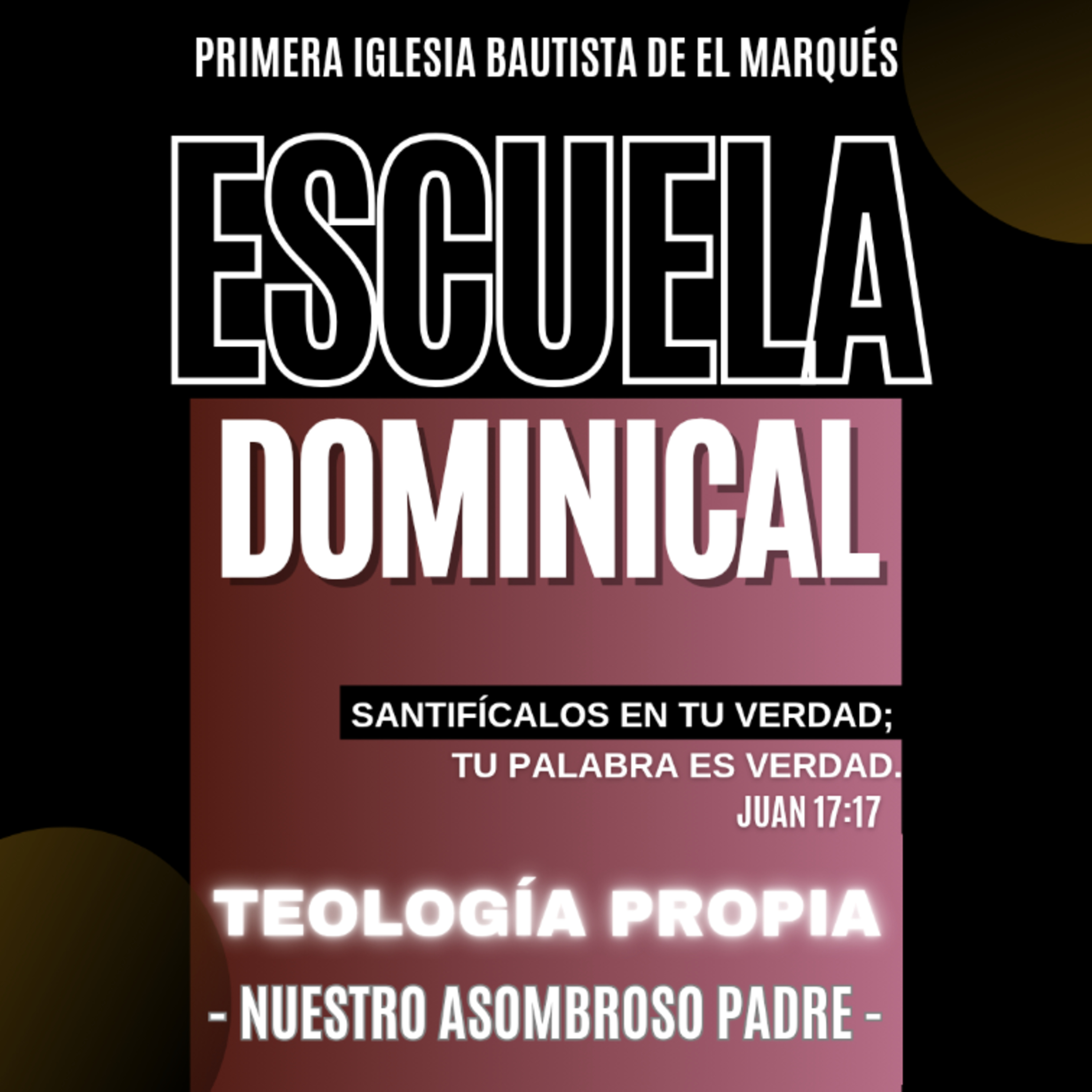 ESCUELA DOMINICAL. Teología propia - 8.Providencia y provisión divinas. episode artwork