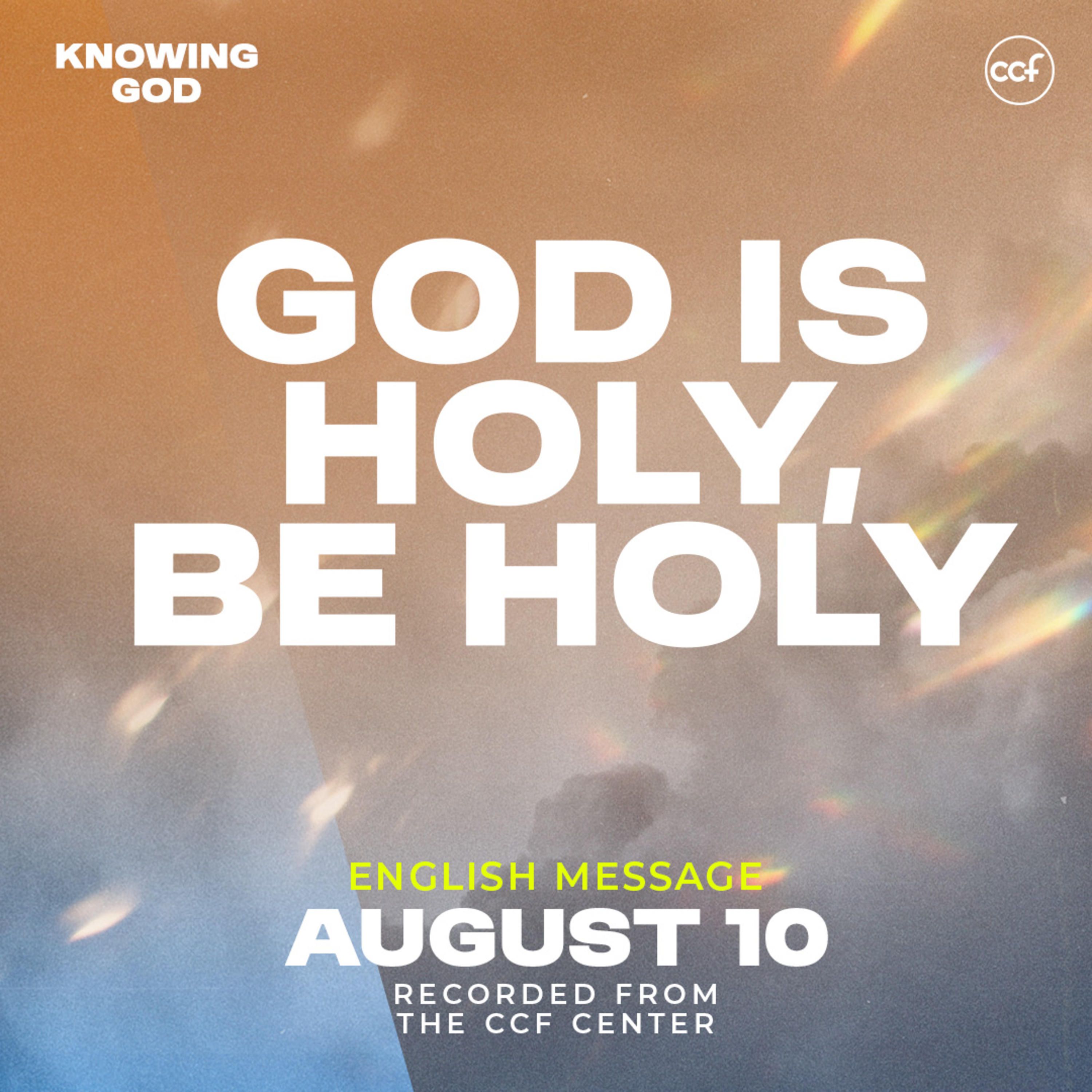 God is Holy, Be Holy | Peter Tan-Chi