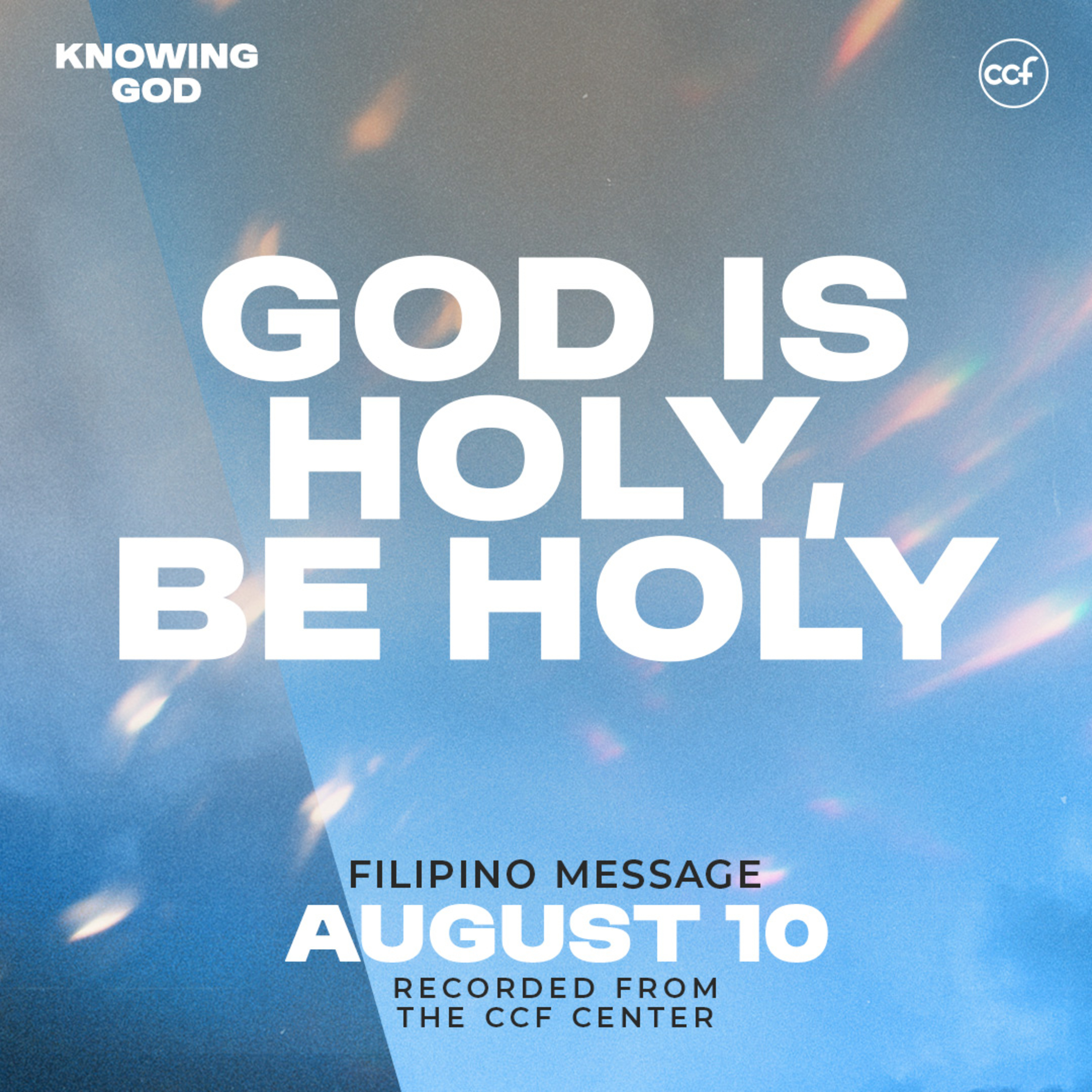 God is Holy, Be Holy | Bong Saquing