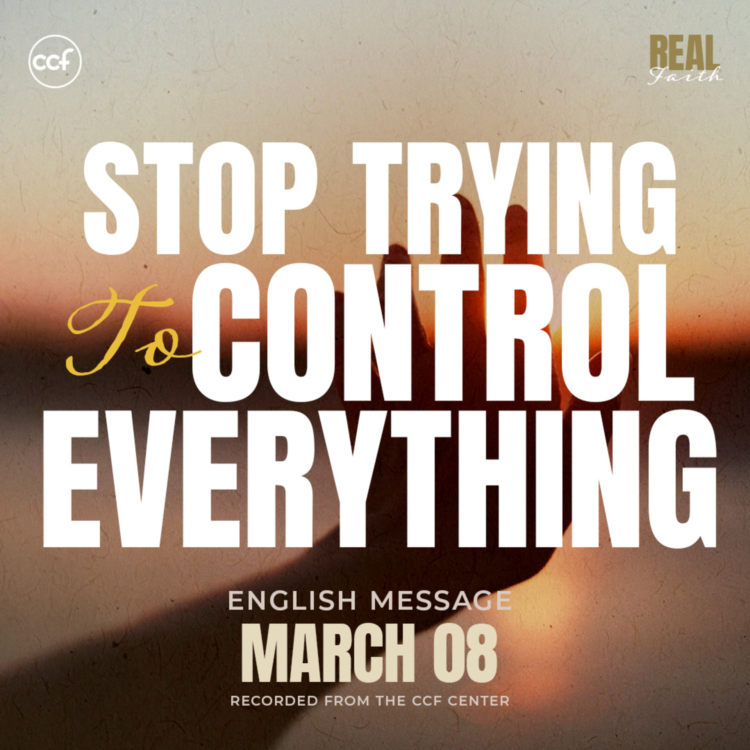 Surrender to God’s Sovereignty | Edric Mendoza