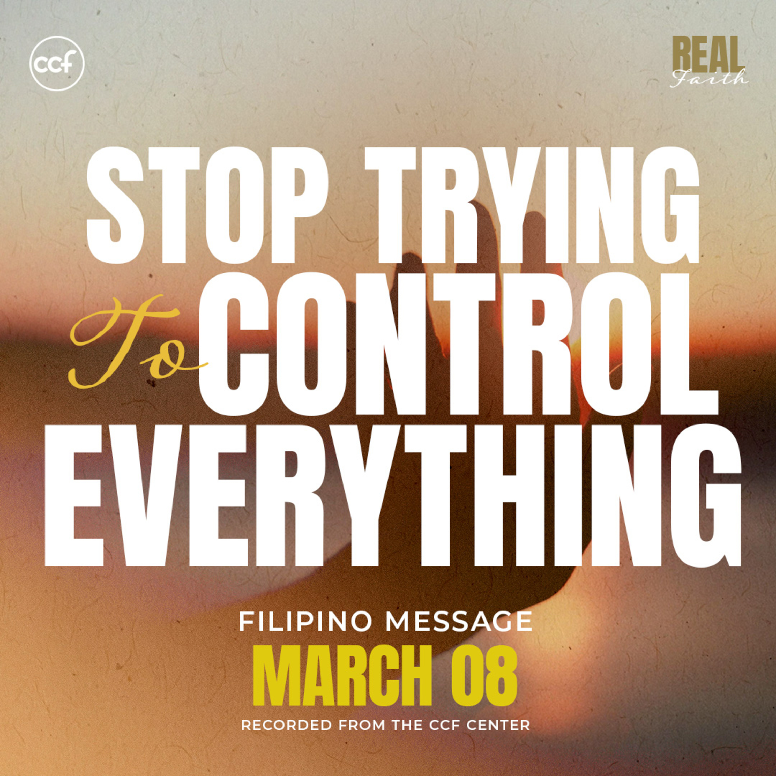 Surrender to God’s Sovereignty | Bong Saquing