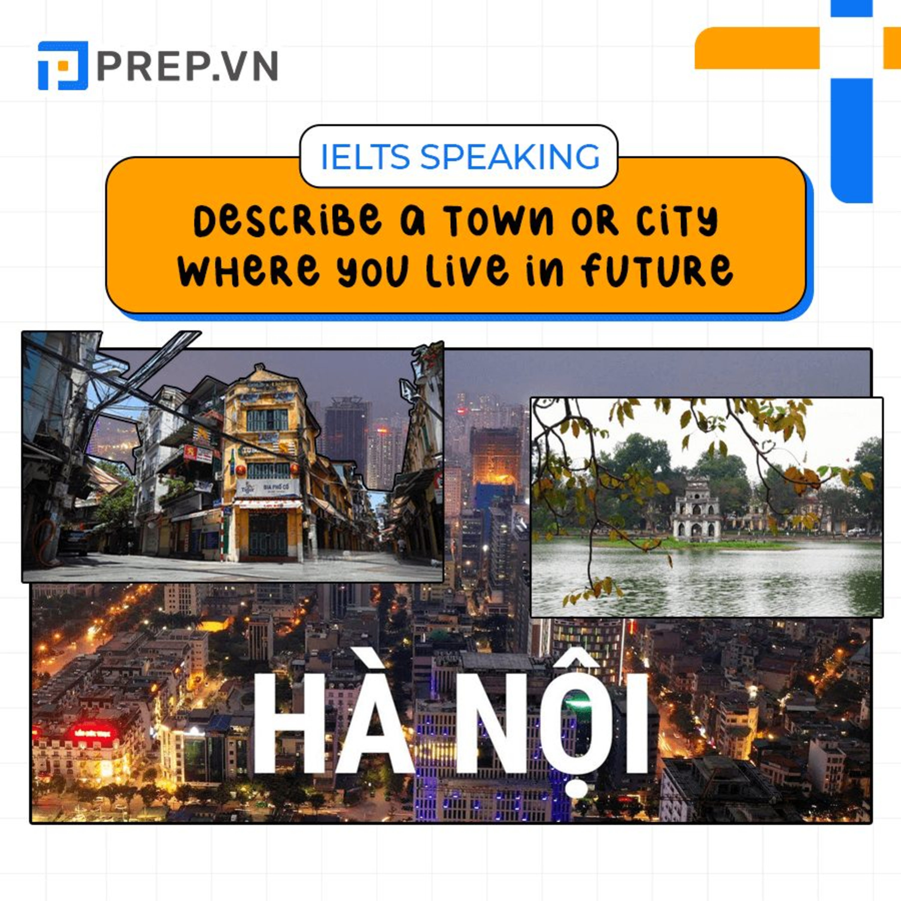 PREP | Describe a town or city where you live in future | IELTS Speaking Part 2