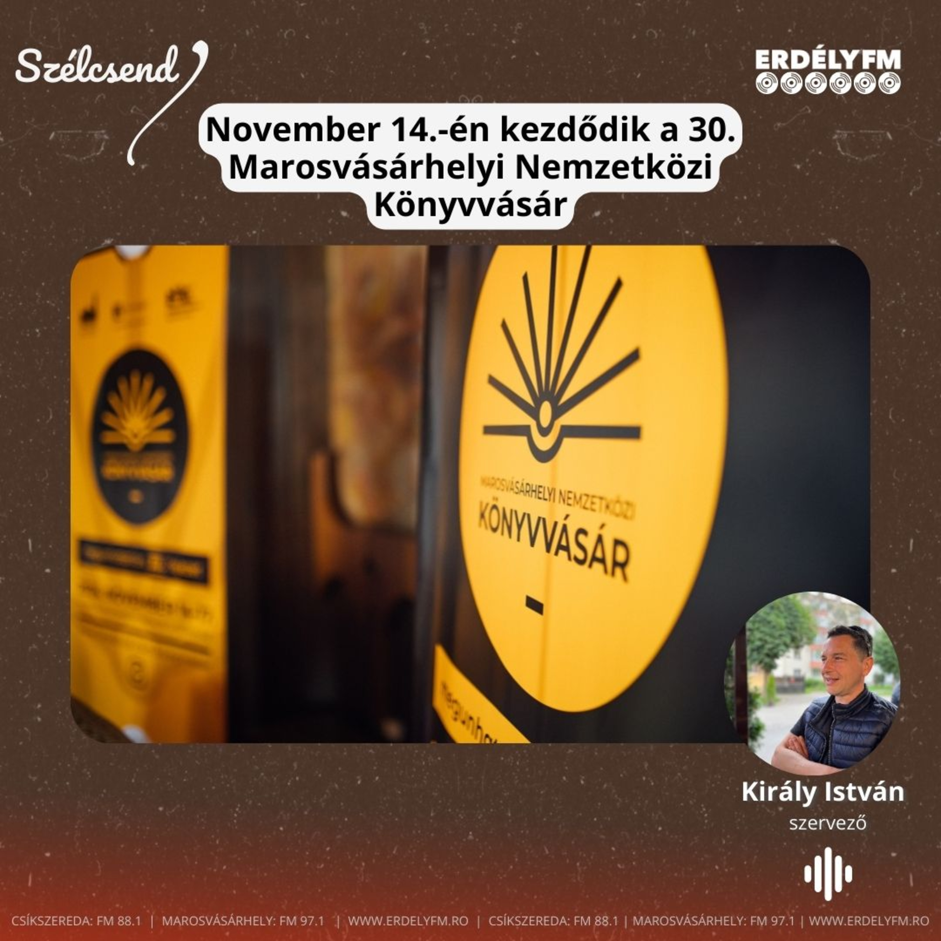 November 14.-én kezdődik a 30. Marosvásárhelyi Nemzetközi Könyvvásár episode artwork