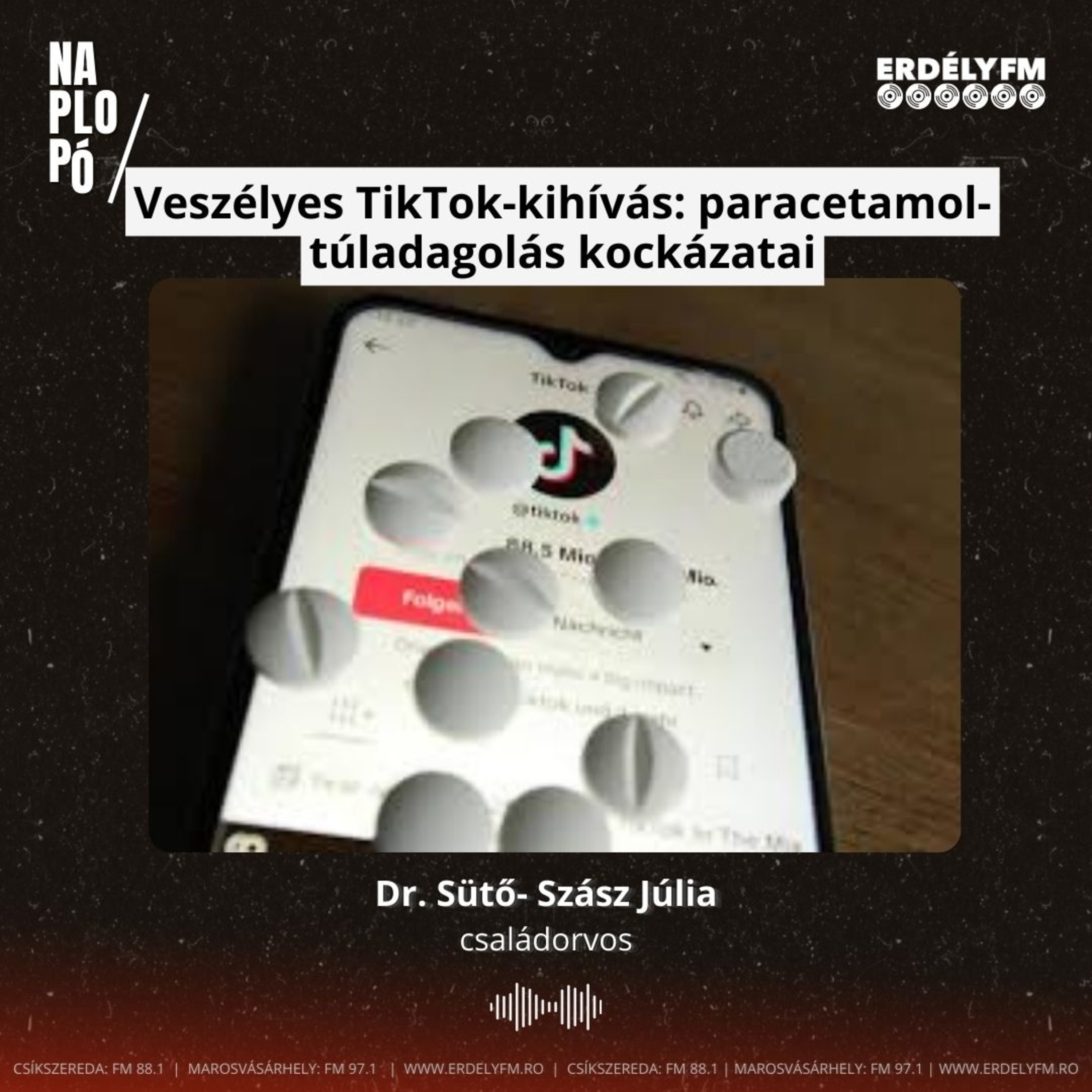 Veszélyes TikTok-kihívás: paracetamol-túladagolás kockázatai episode artwork