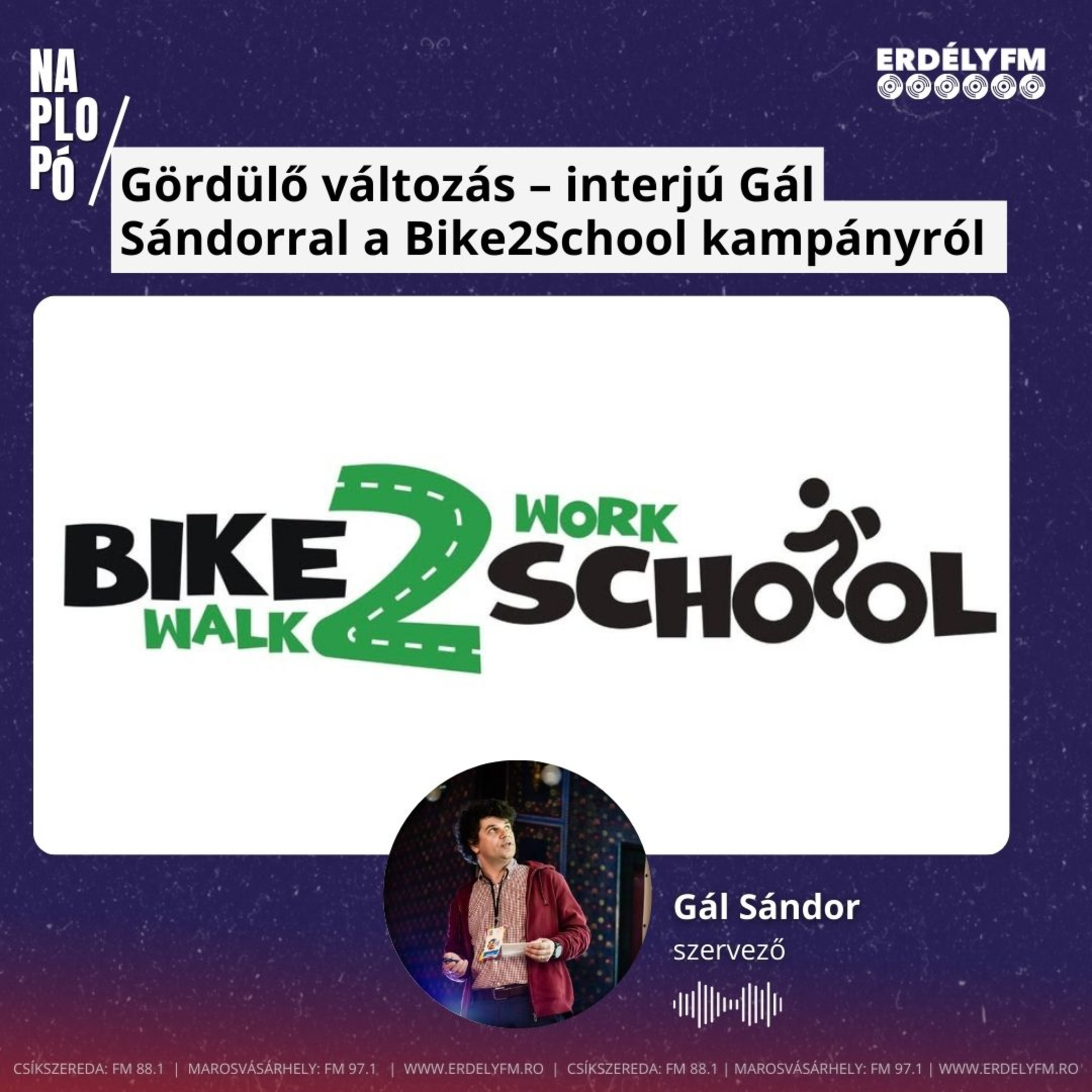 Gördülő változás – interjú Gál Sándorral a Bike2School kampányról episode artwork