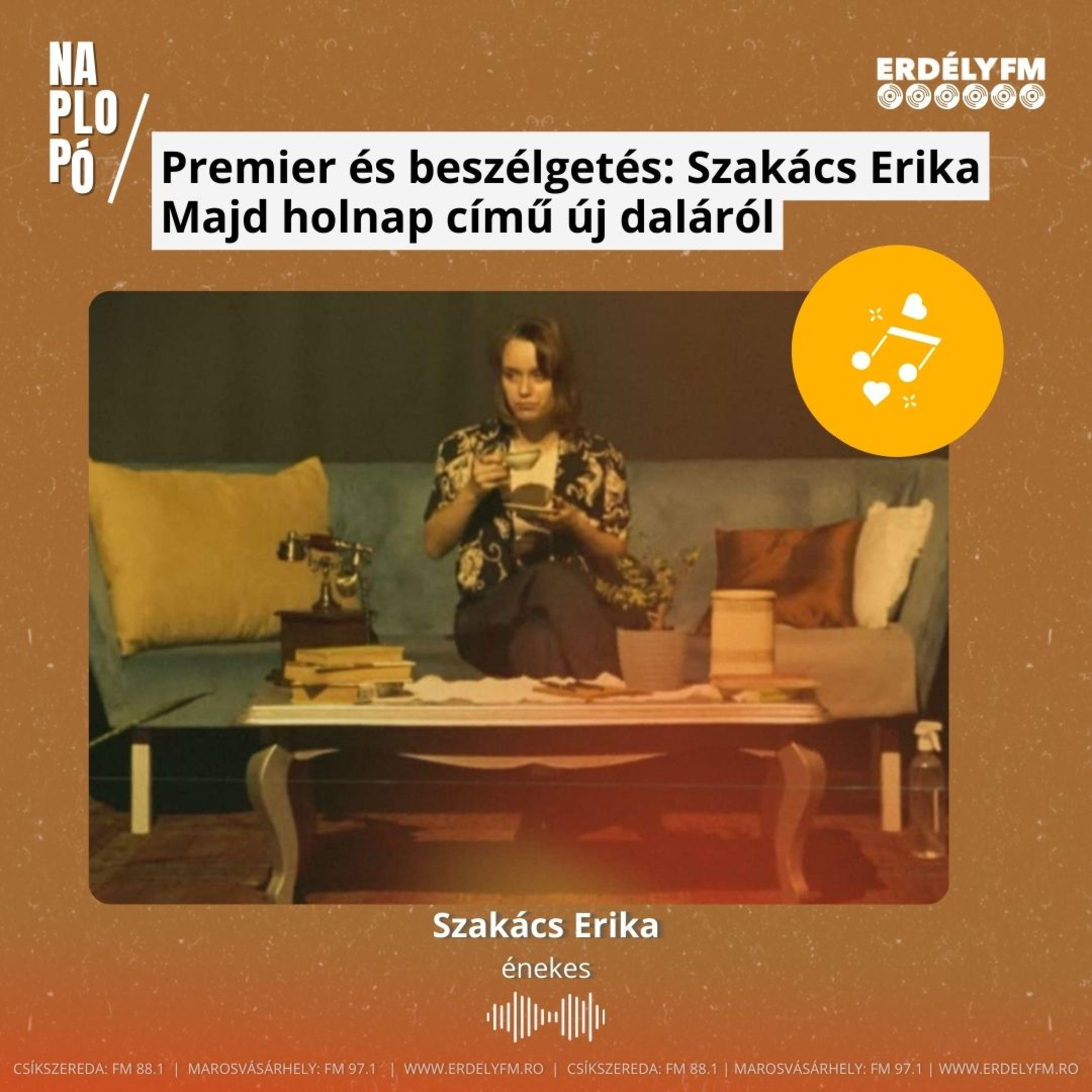 Premier és beszélgetés: Szakács Erika Majd holnap című új daláról episode artwork