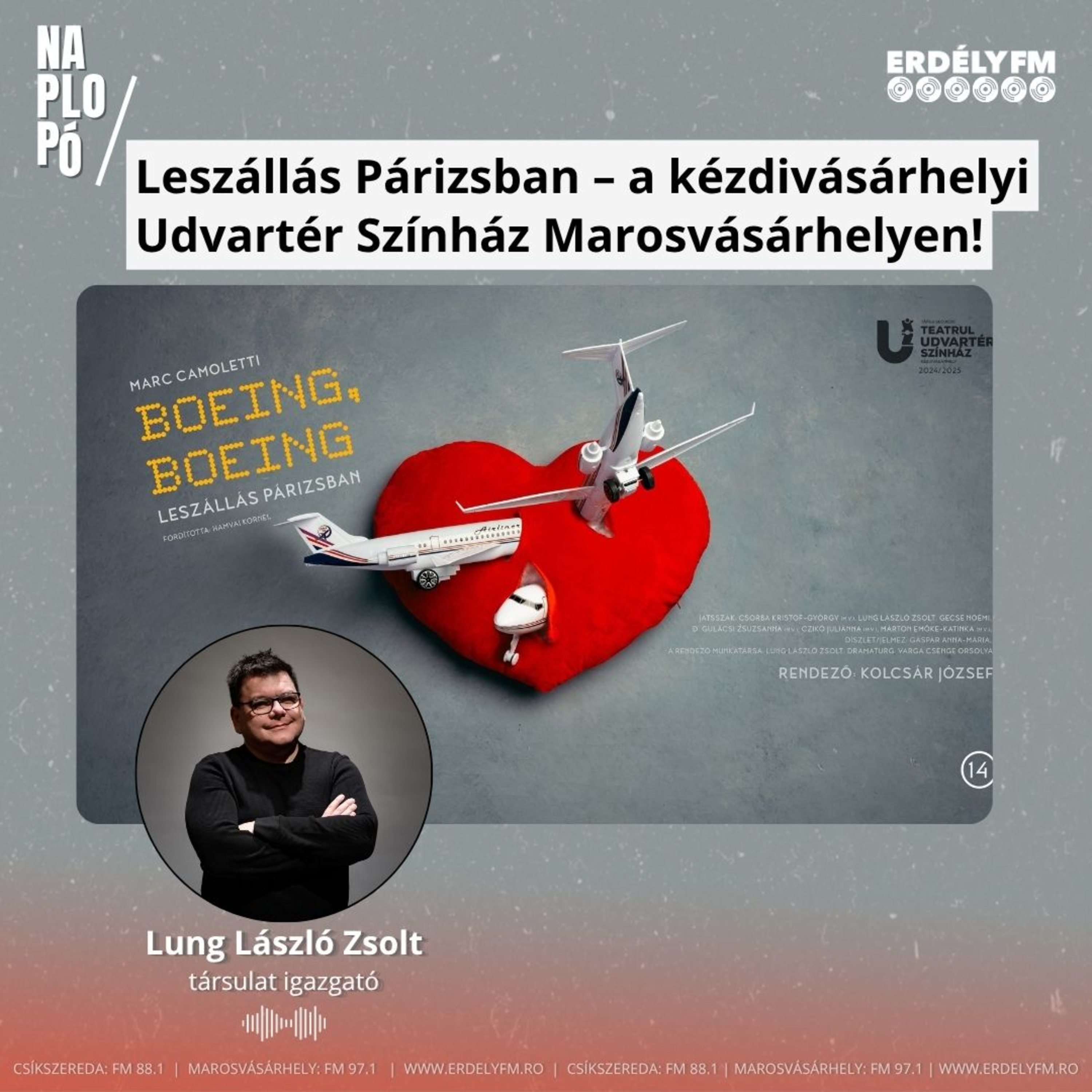 Leszállás Párizsban – a kézdivásárhelyi Udvartér Színház Marosvásárhelyen! episode artwork