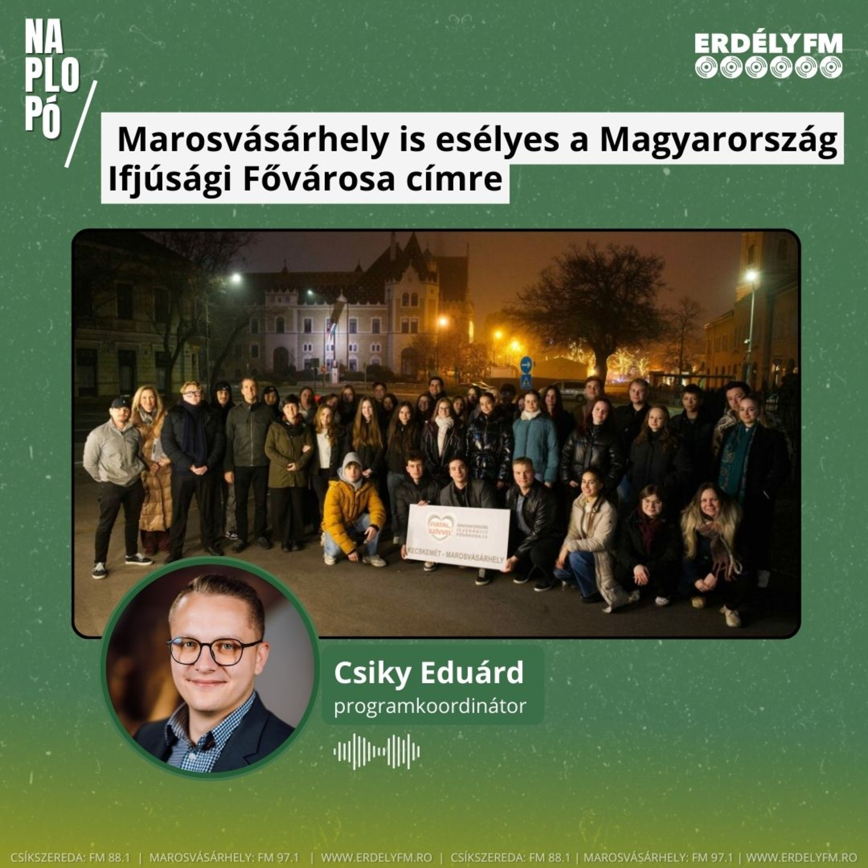  Marosvásárhely is esélyes a Magyarország Ifjúsági Fővárosa címre episode artwork