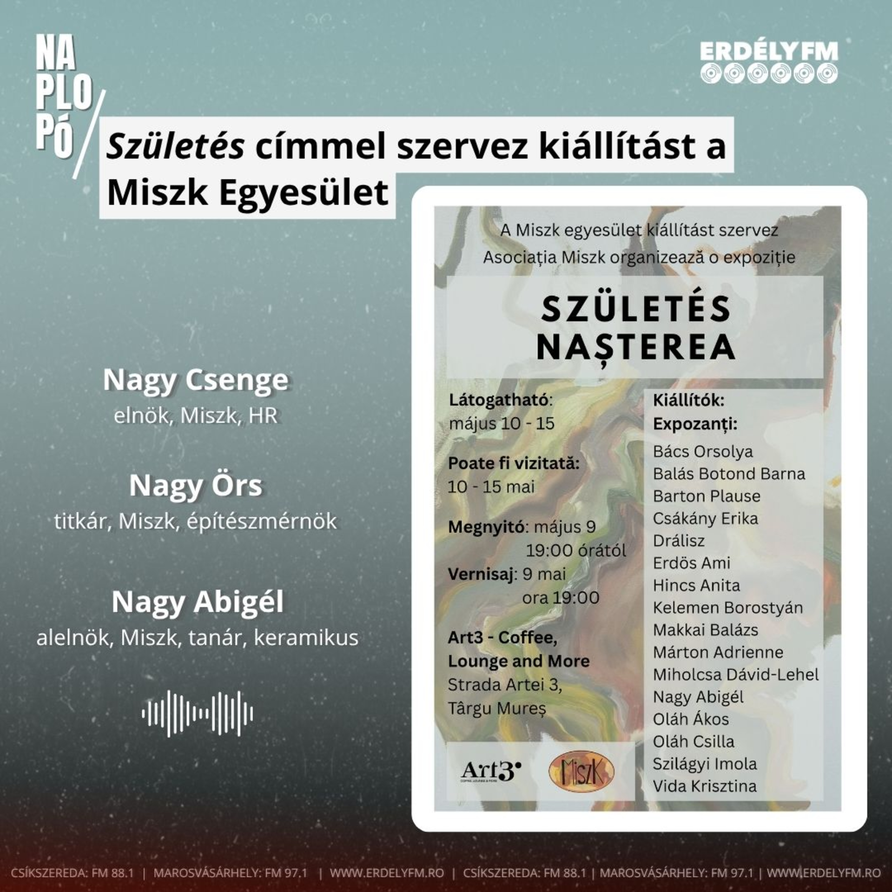 Születés címmel szervez kiállítást a Miszk Egyesület episode artwork