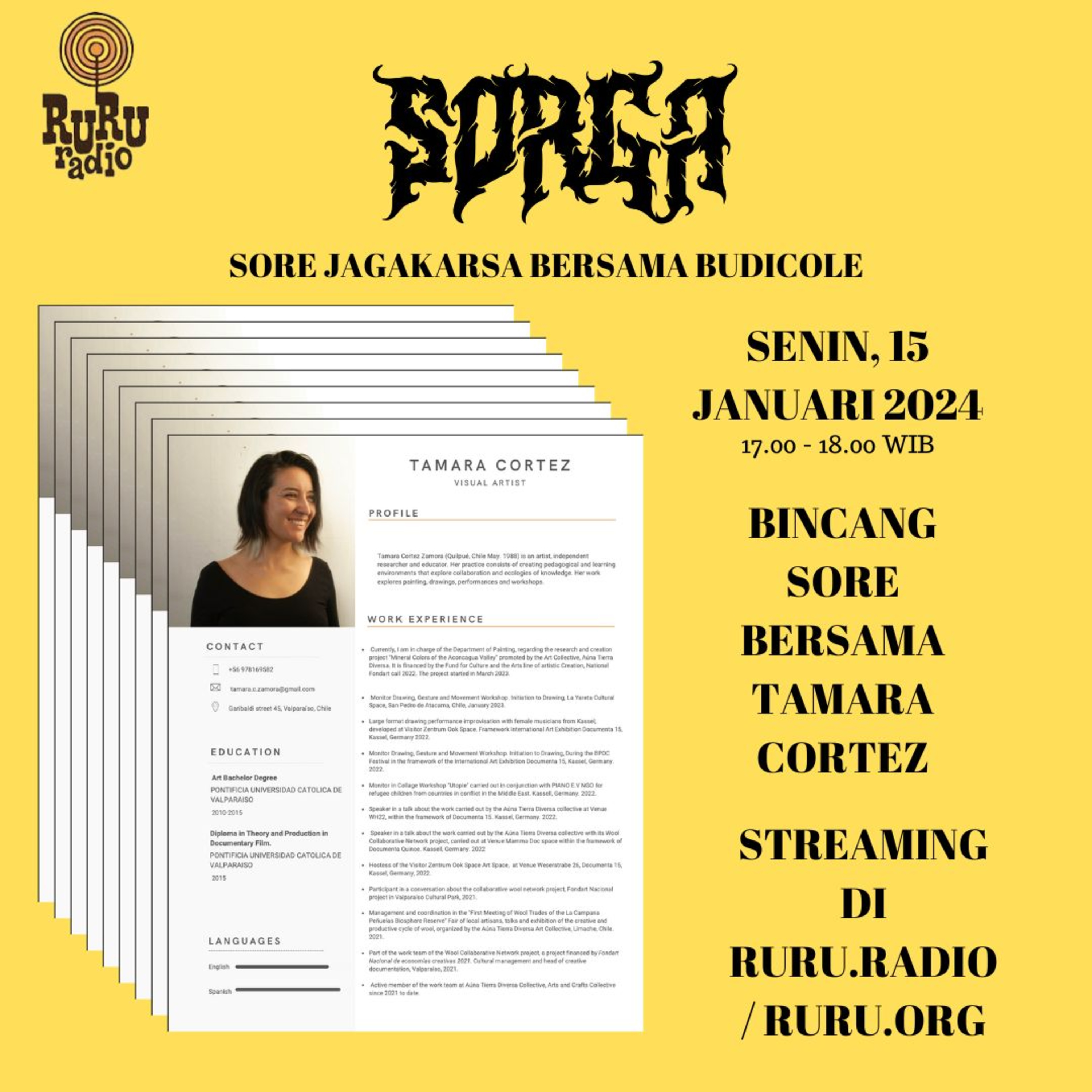 SORGA bersama Tamara Cortez