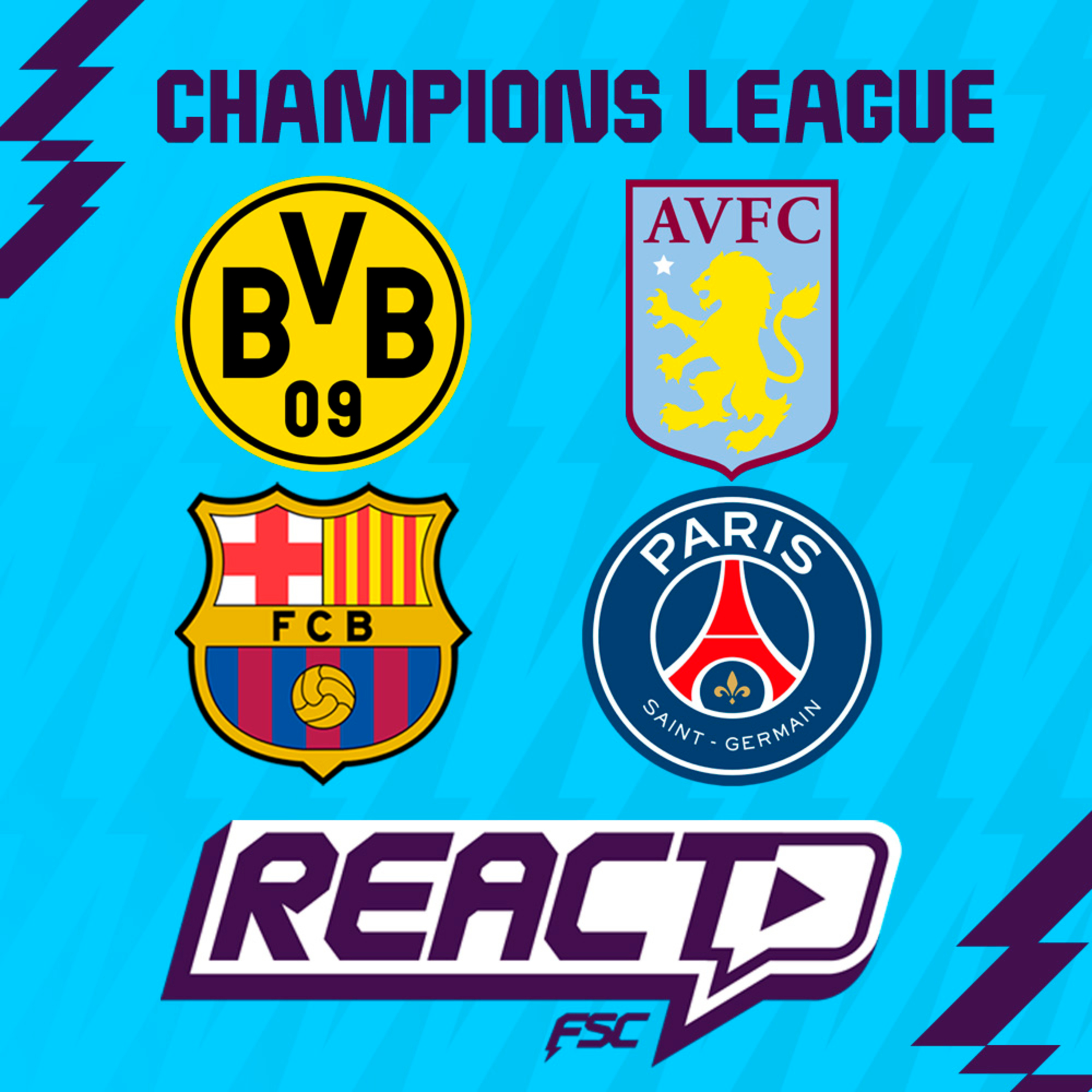 BARCELONA x BORUSSIA DORTMUND - Champions League FSC React episode artwork