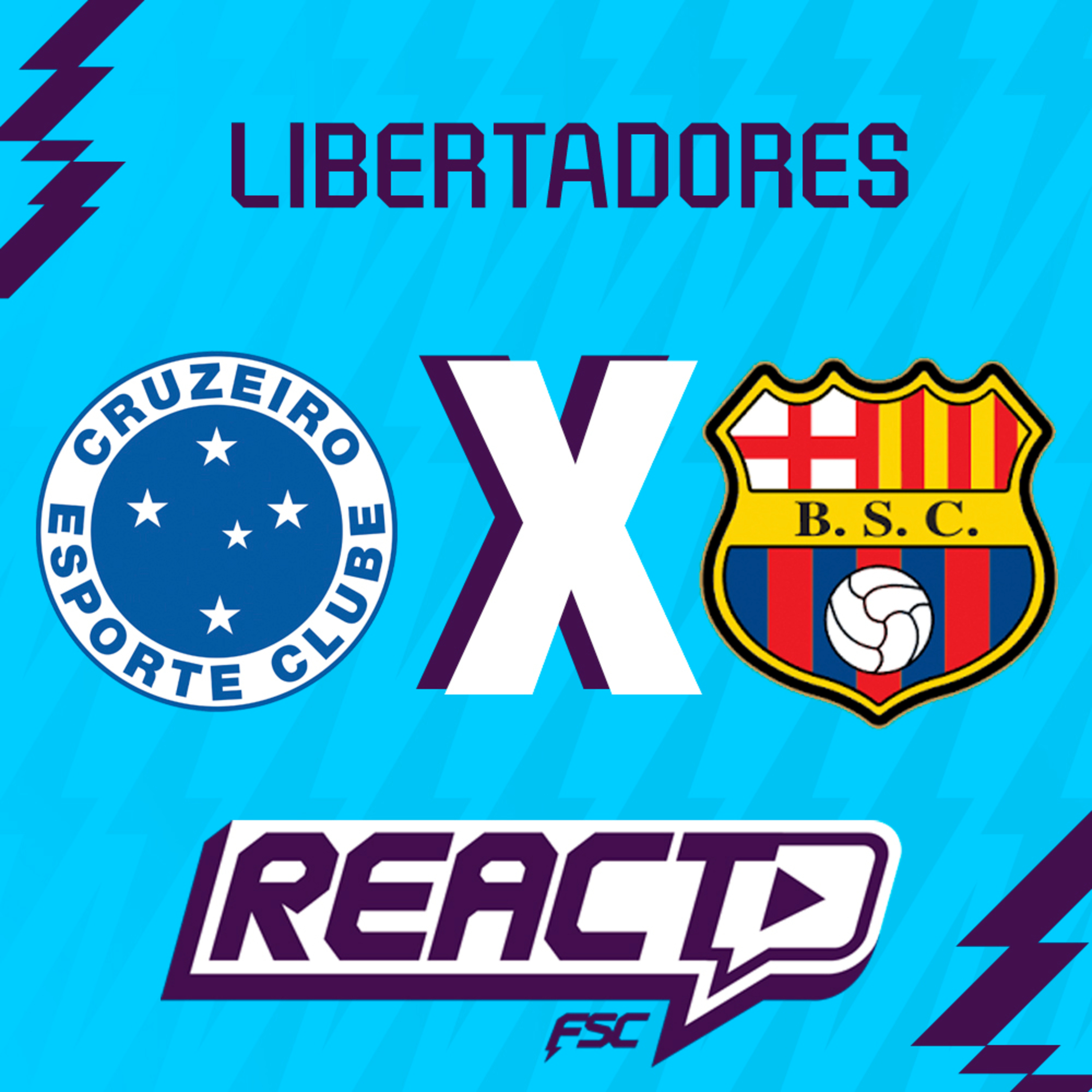 CRUZEIRO x BARCELONA DE GUAYAQUIL - Copa Libertadores FSC React episode artwork