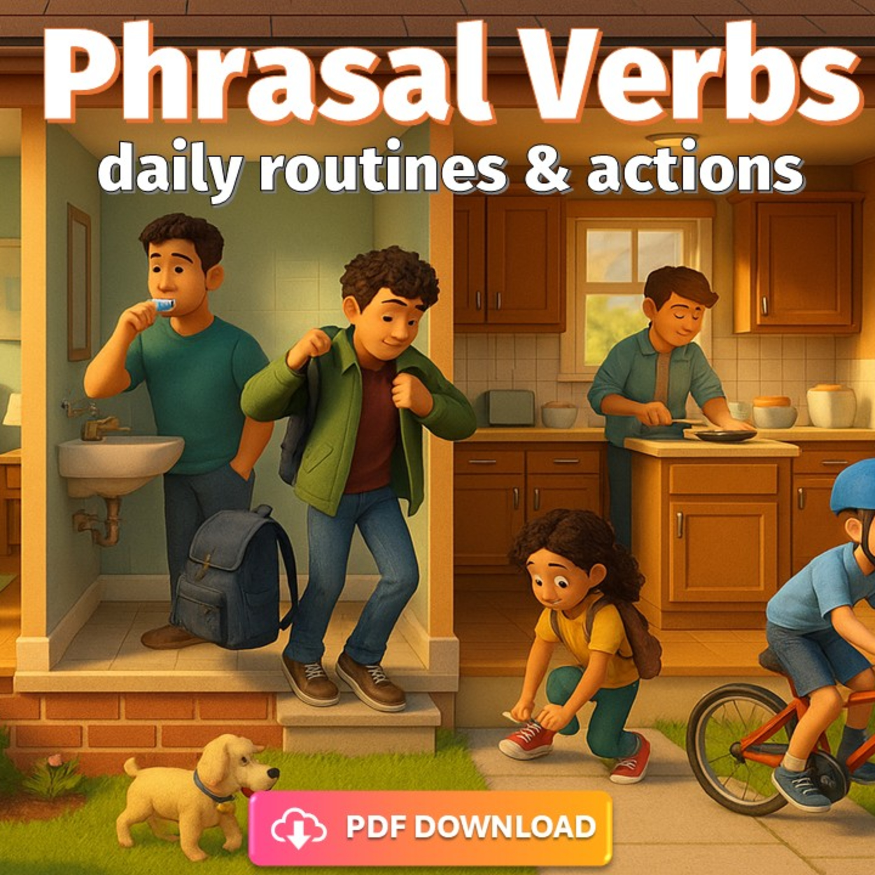 Phrasal Verbs - Daily Routines  episode artwork