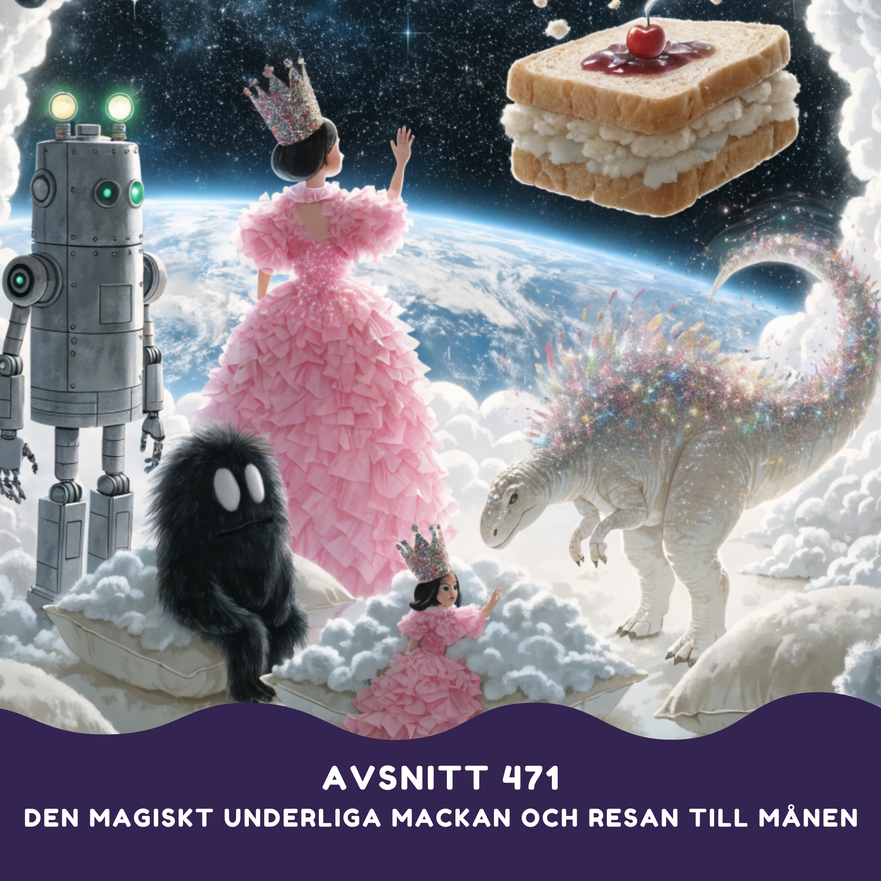 Den magiskt underliga mackan och resan till månen