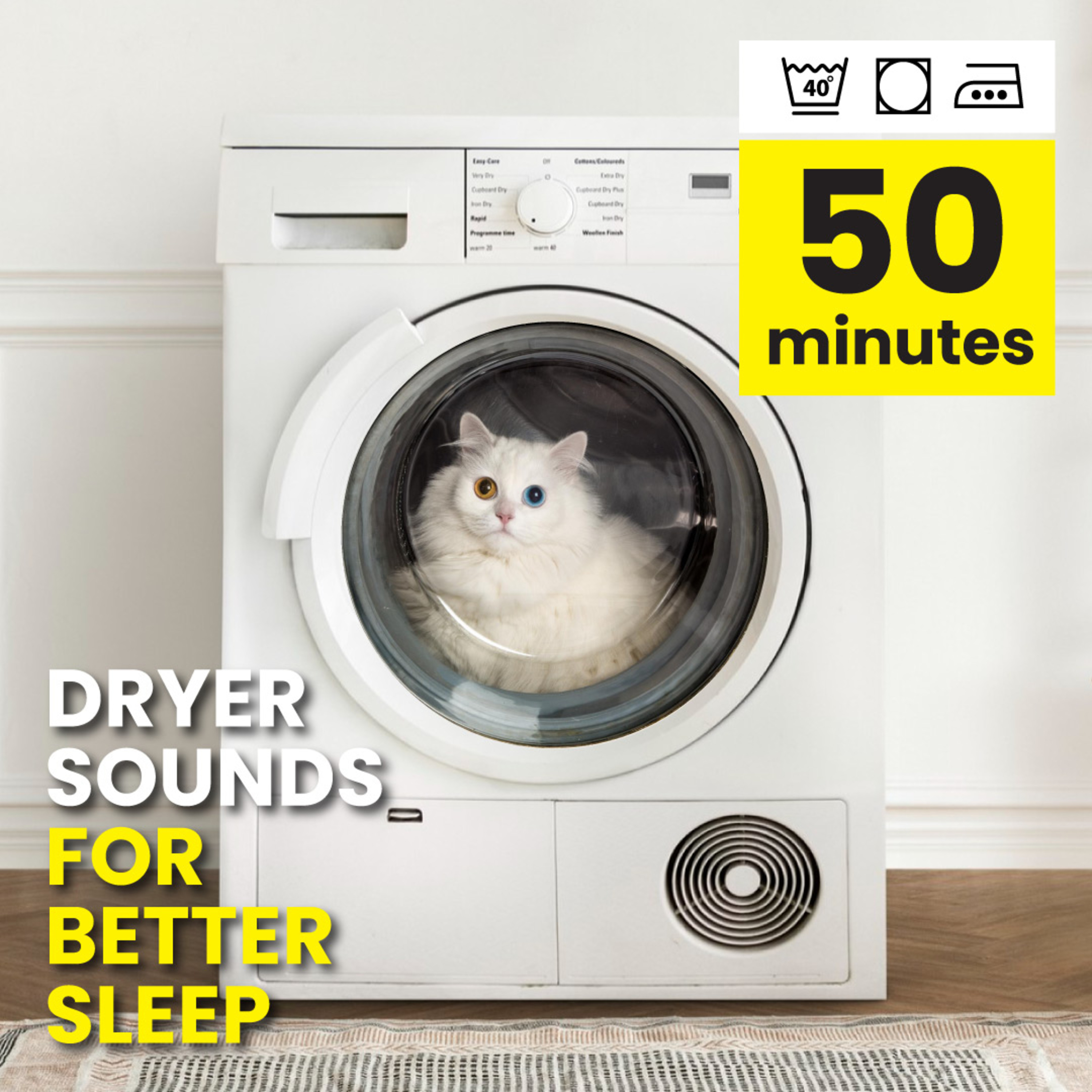 Electric dryer white noise ASMR episode artwork