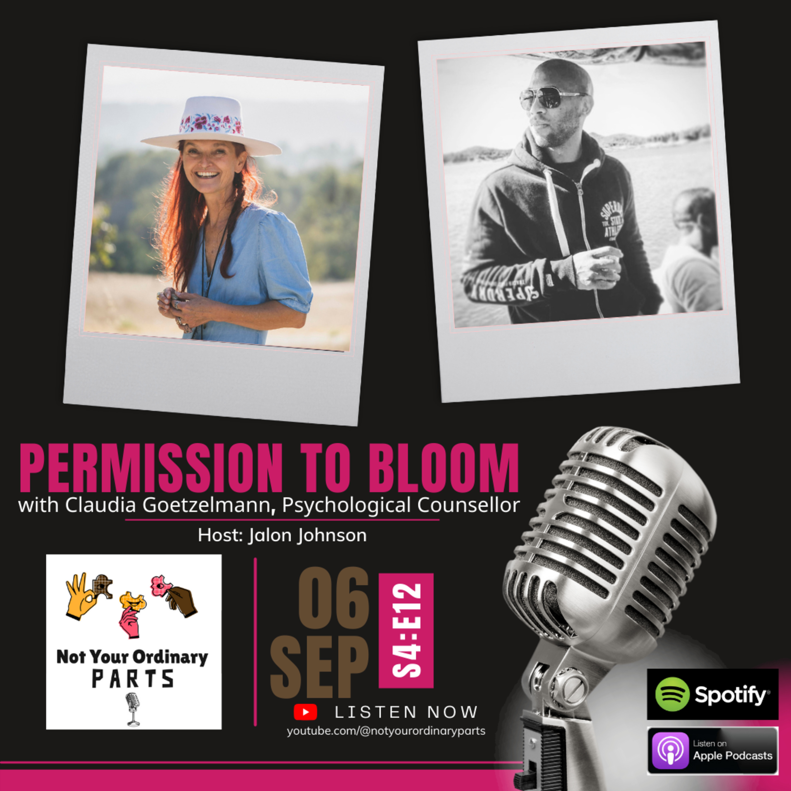 S4 Episode 12: Permission to Bloom with Claudia Goetzelmann, Psychological Counsellor episode artwork