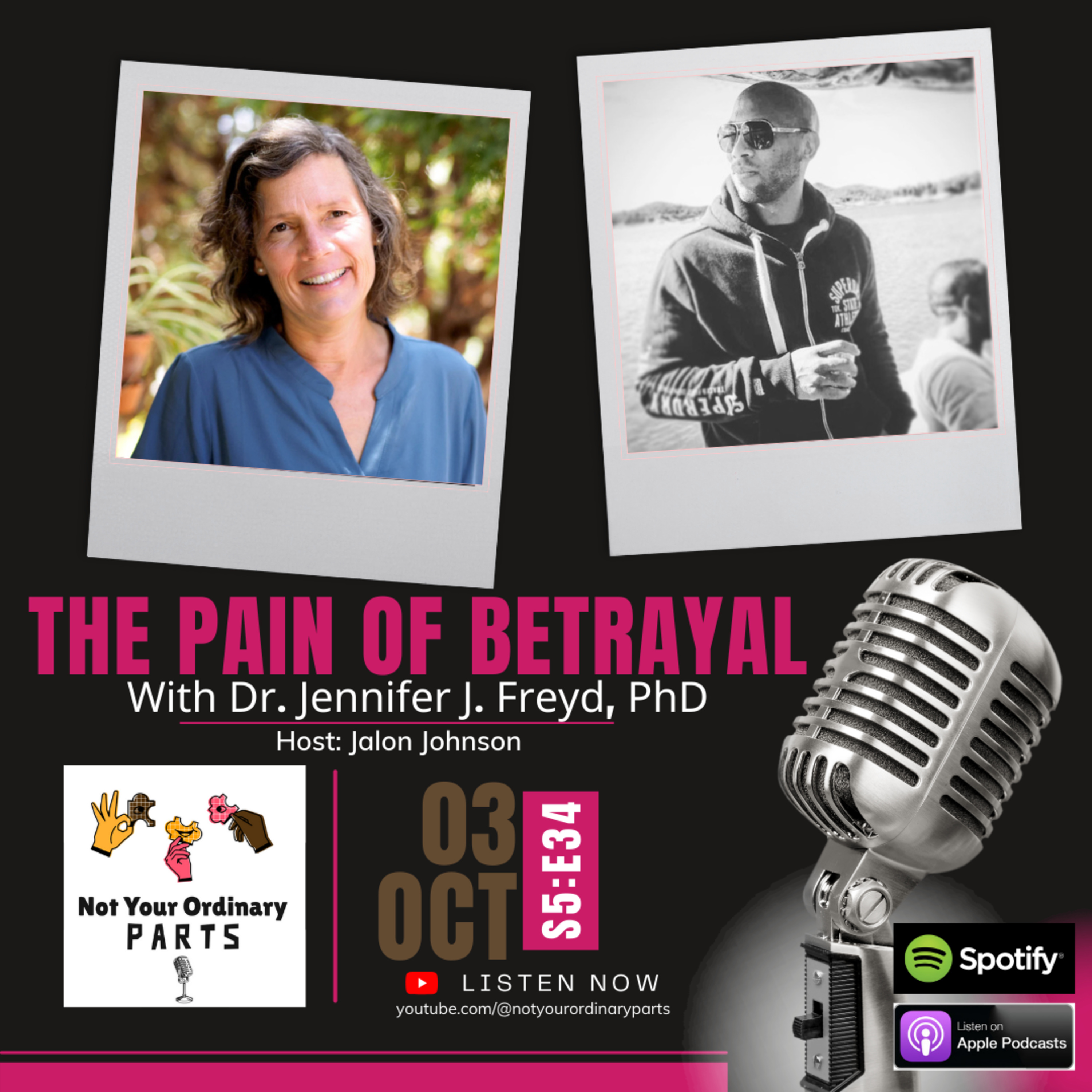 S5 Episode 34: The Pain of Betrayal with Dr. Jennifer J. Freyd, PhD episode artwork