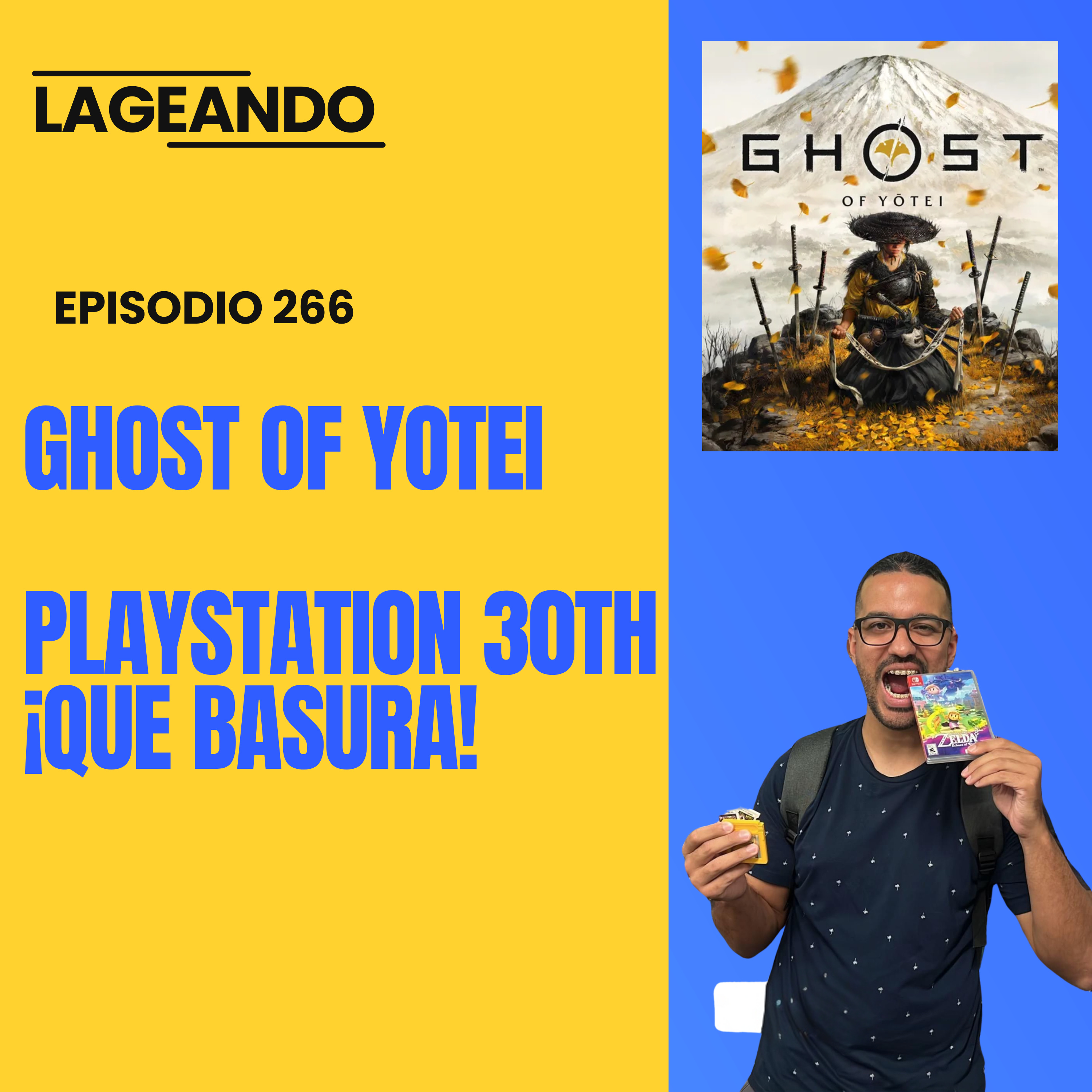 266. Ghost of Yotei + Playstation 30th Basura + Museo de Videojuegos.