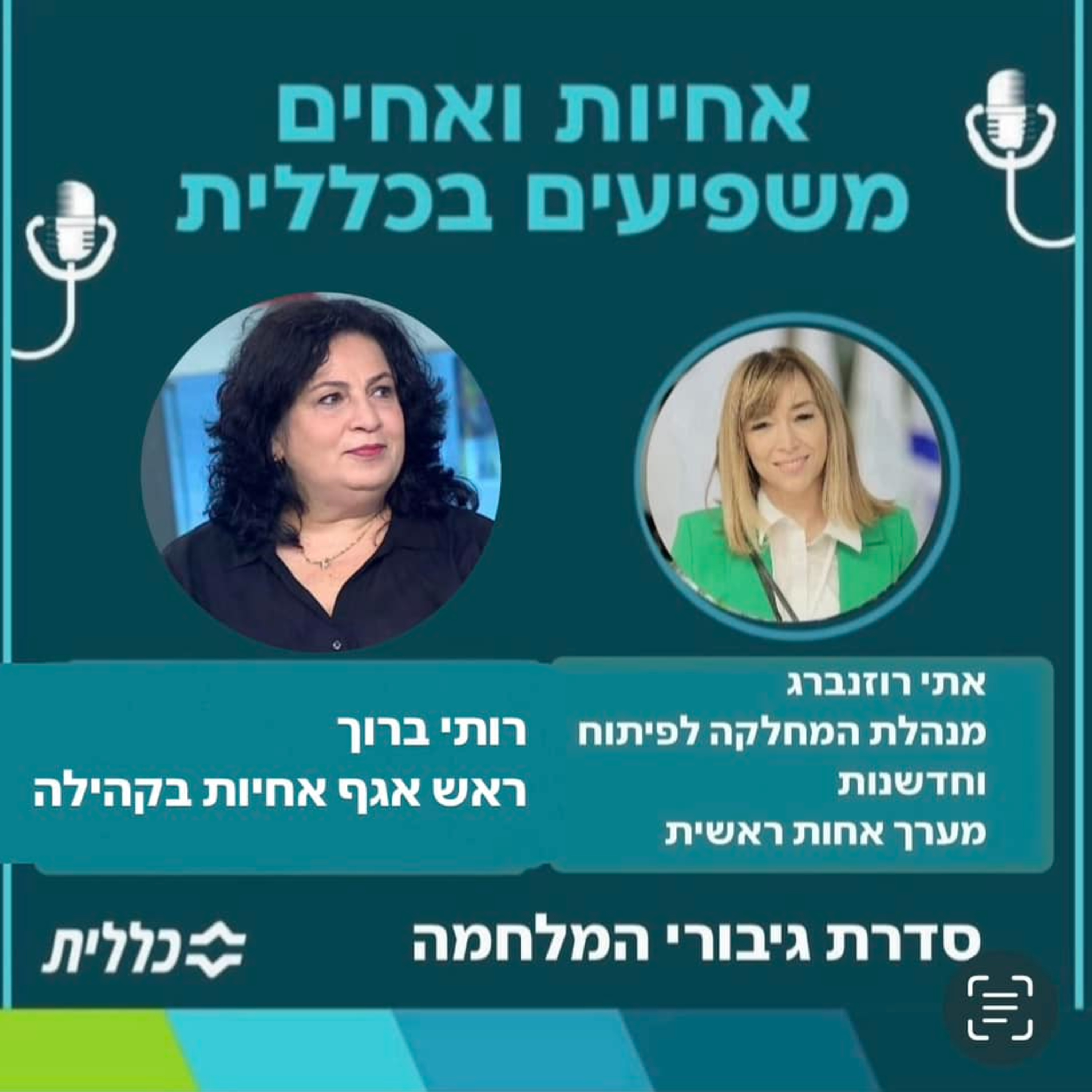 #26 - רות ברוך, ראש אגף אחיות בקהילה episode artwork