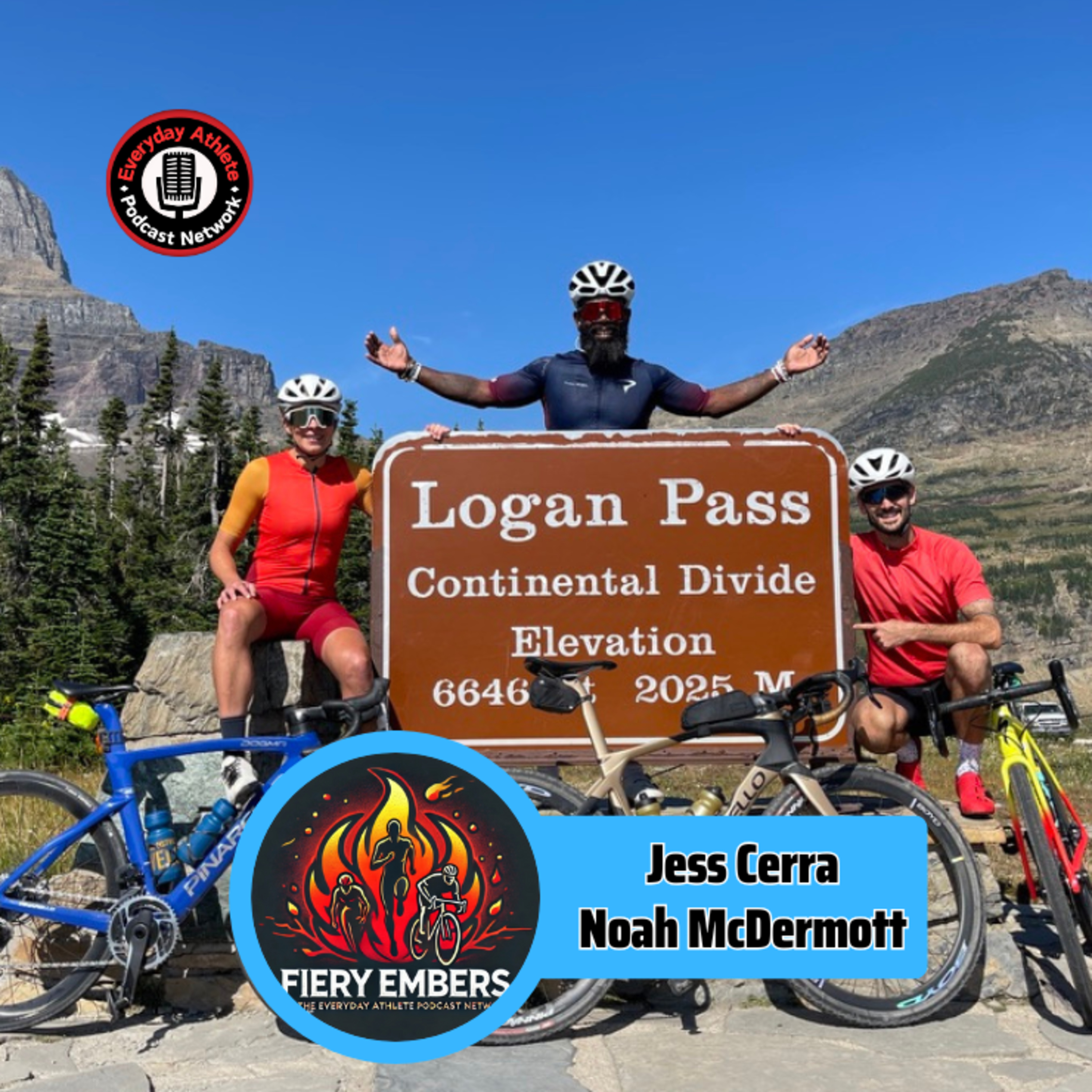 Fiery Embers Guest: Jess Cerra & Noah McDermott | Cycling, Cuisine, and Comedy Collide