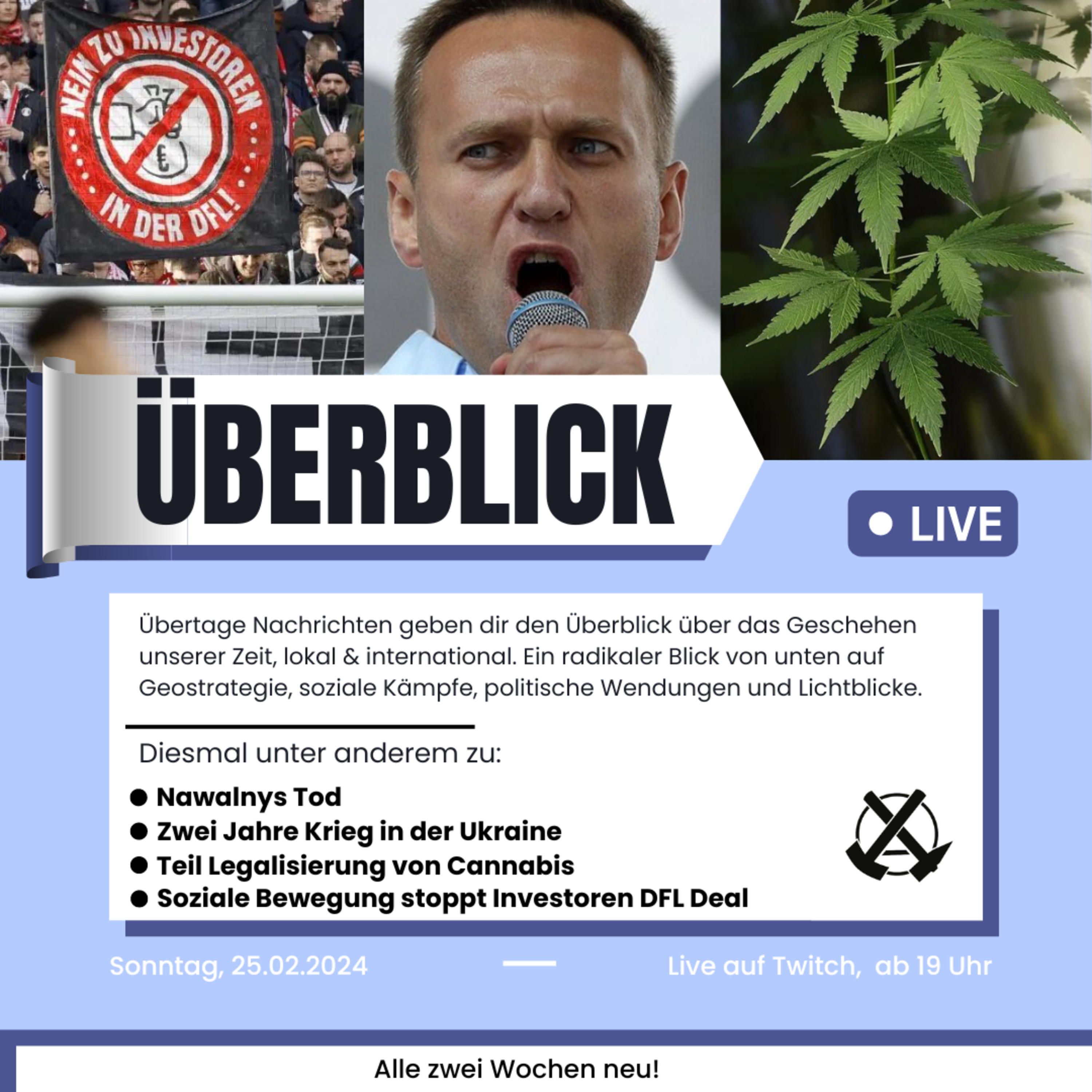 Überblick: Nawalnys Tod, Bubatz legal, DFL Plan verhindert! episode artwork