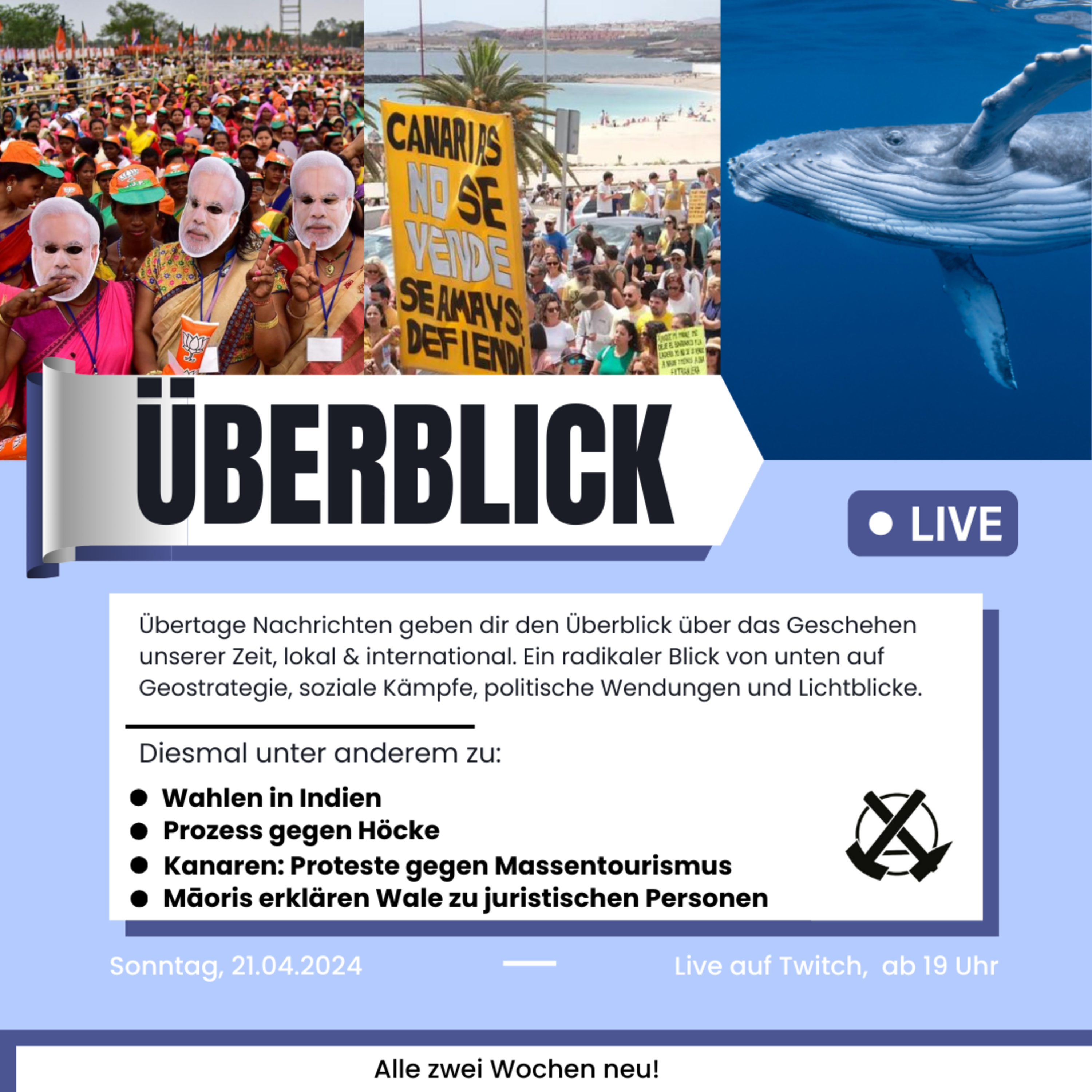 Überblick: Prozess gegen Höcke, Kanaren gegen Massentourismus & Wahlen in Indien episode artwork