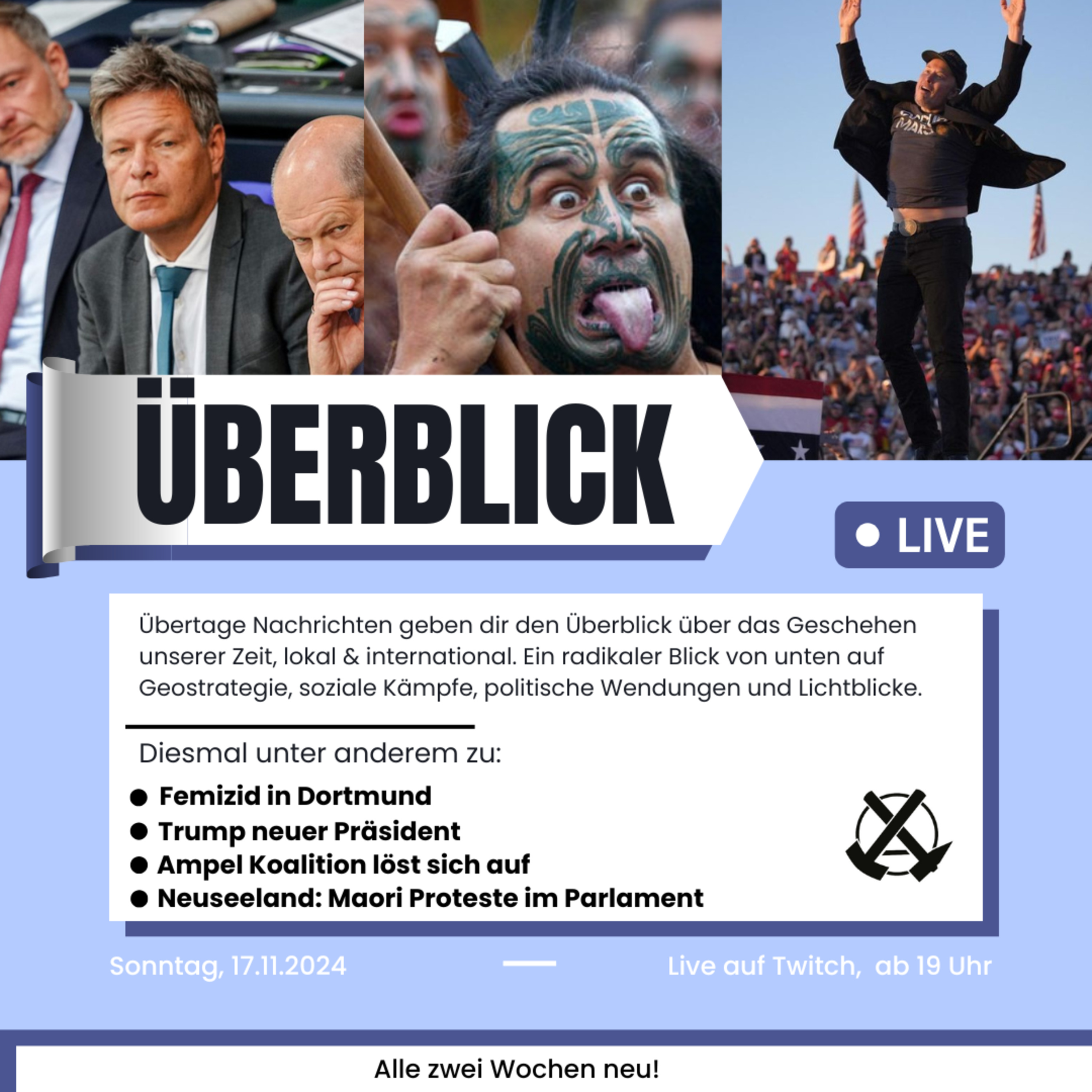 Überblick: Trump gewinnt Wahl, Ampel gescheitert, Maori Protest im Parlament episode artwork