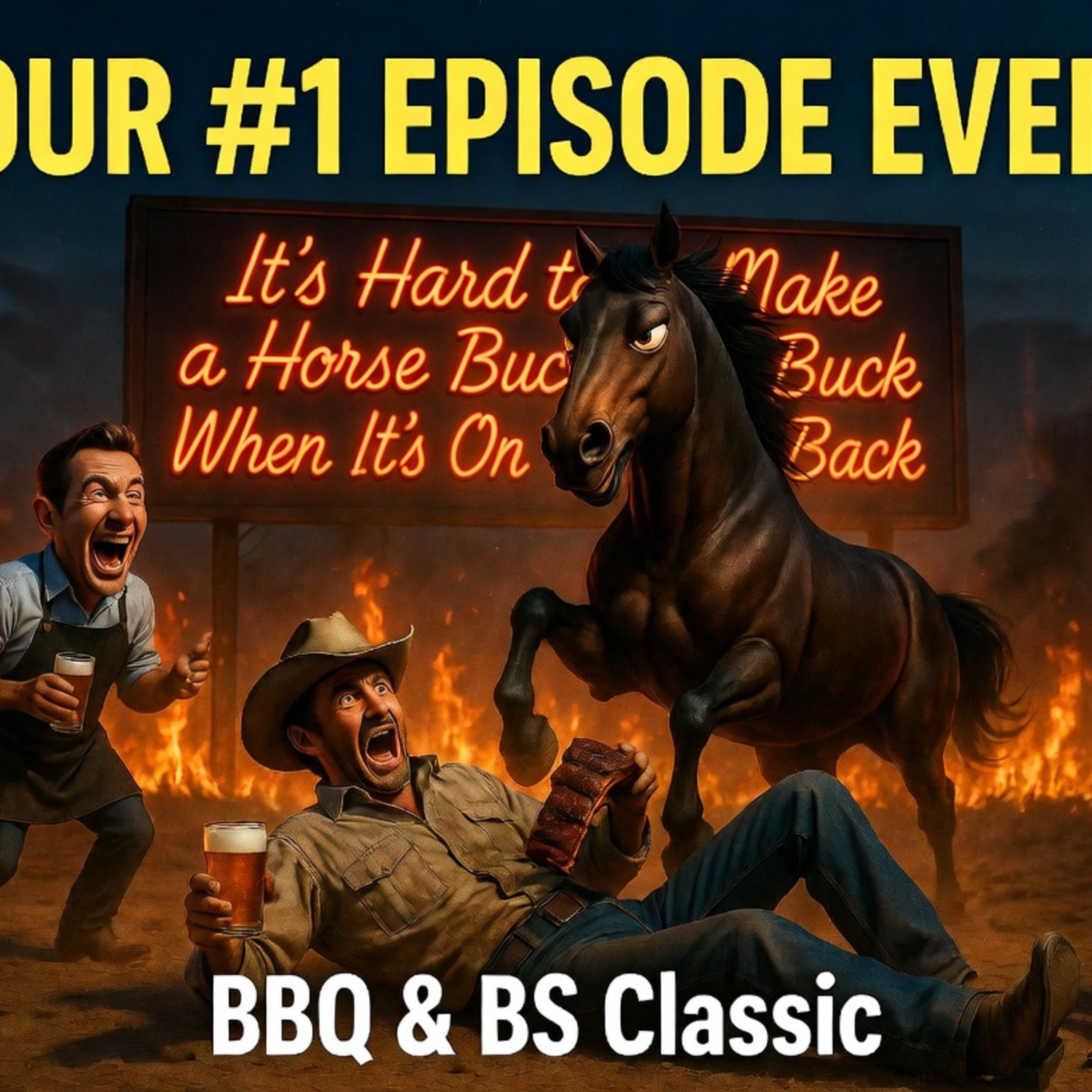 Blast From the Past: Our #1 BBQ & BS Episode – "Hard to Make a Horse Buck When It's On Its Back" episode artwork