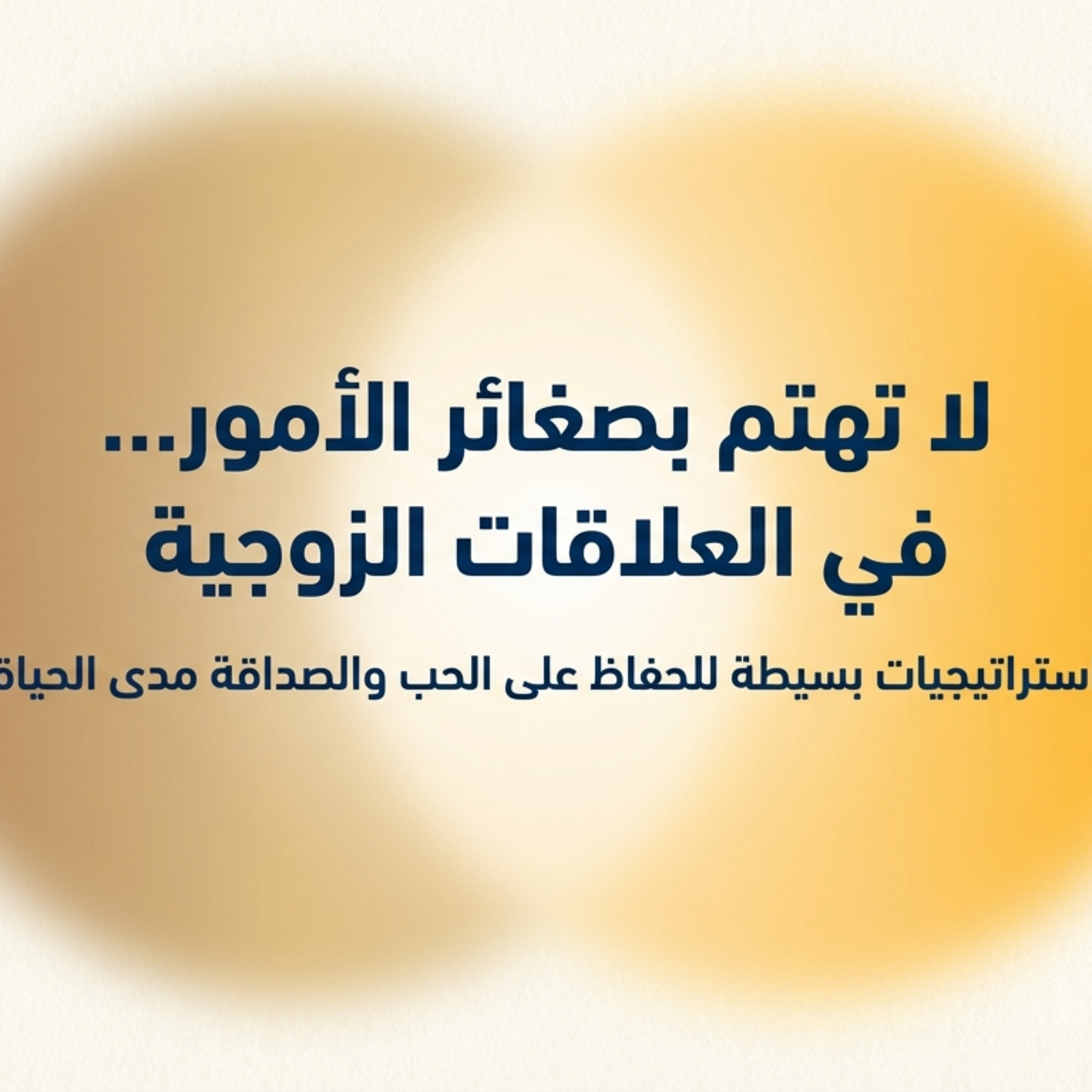 ملخص كتاب لا تهتم بصغائر الامور فى العلاقات الزوجية