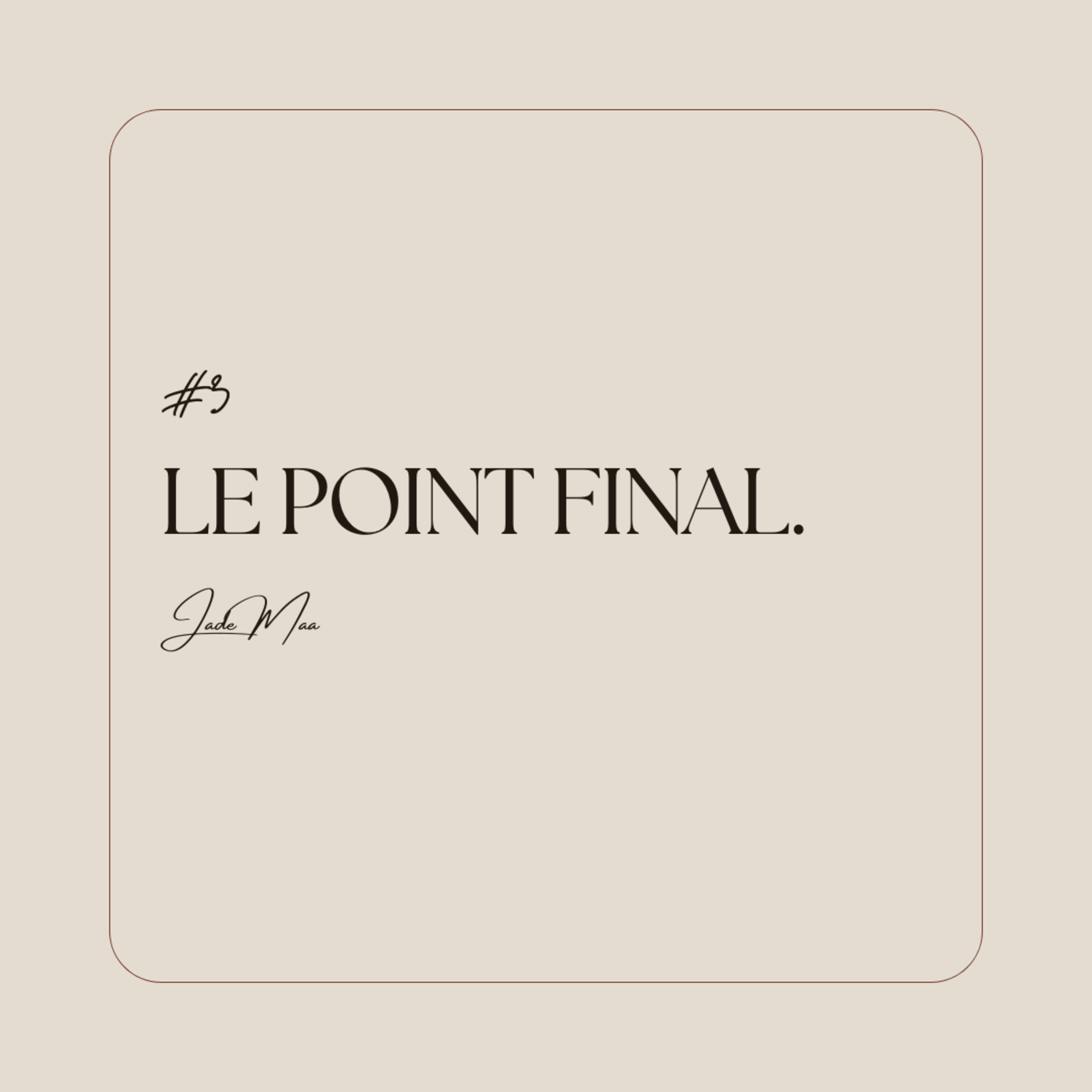 Le point final