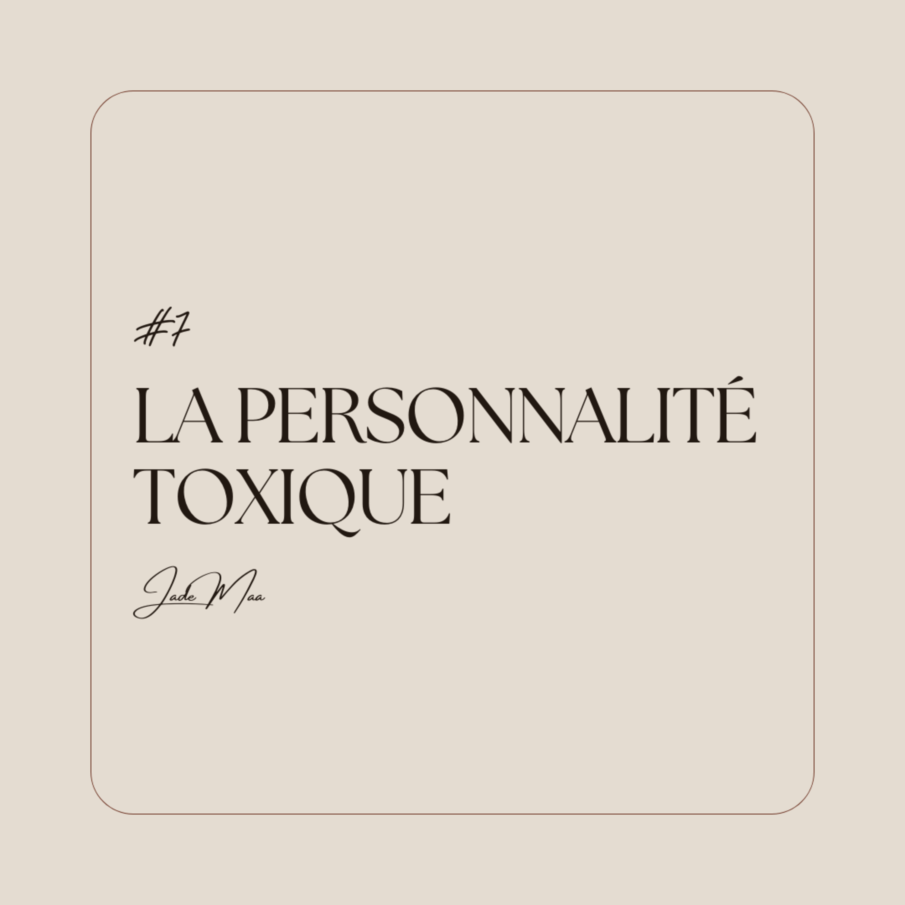 Reconnaître une personne toxique