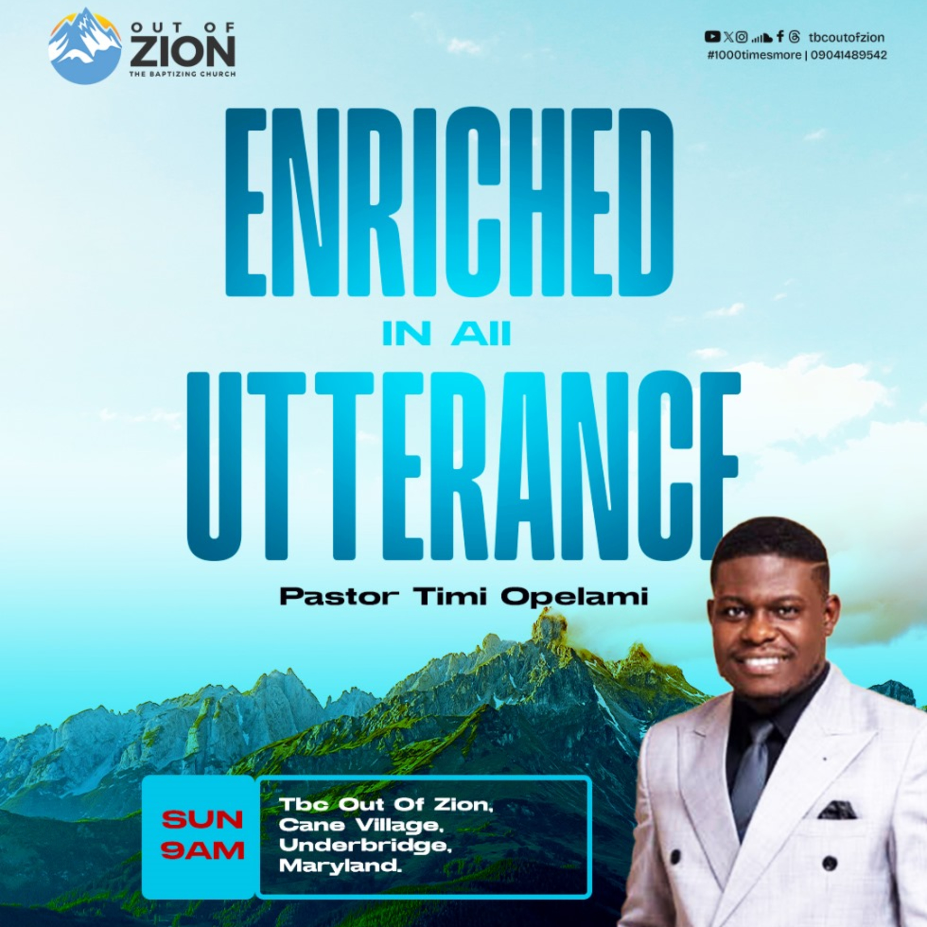 TBC Out Of Zion