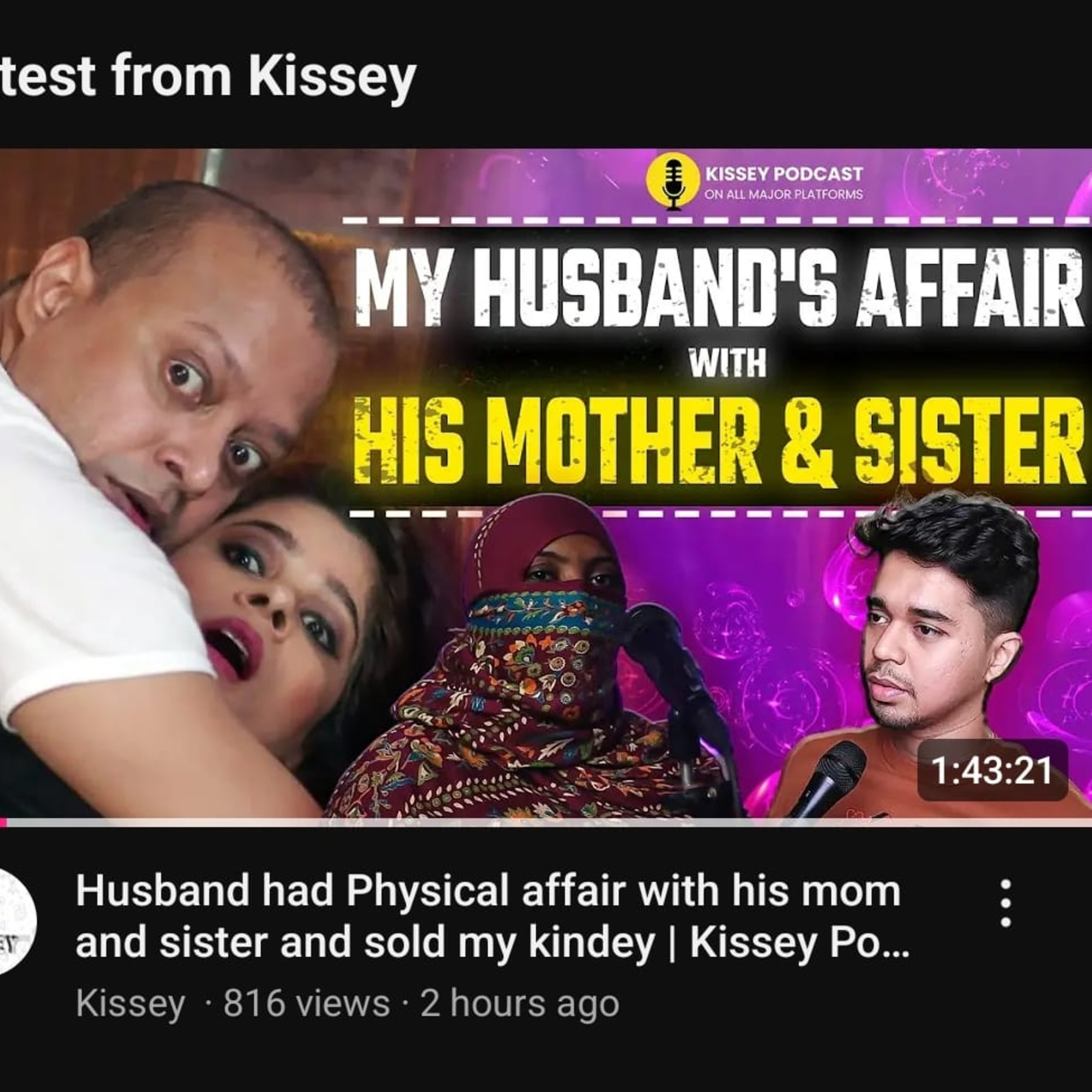 Husband had Physical affair with his mom and sister and sold my kindey | Kissey Podcast episode artwork