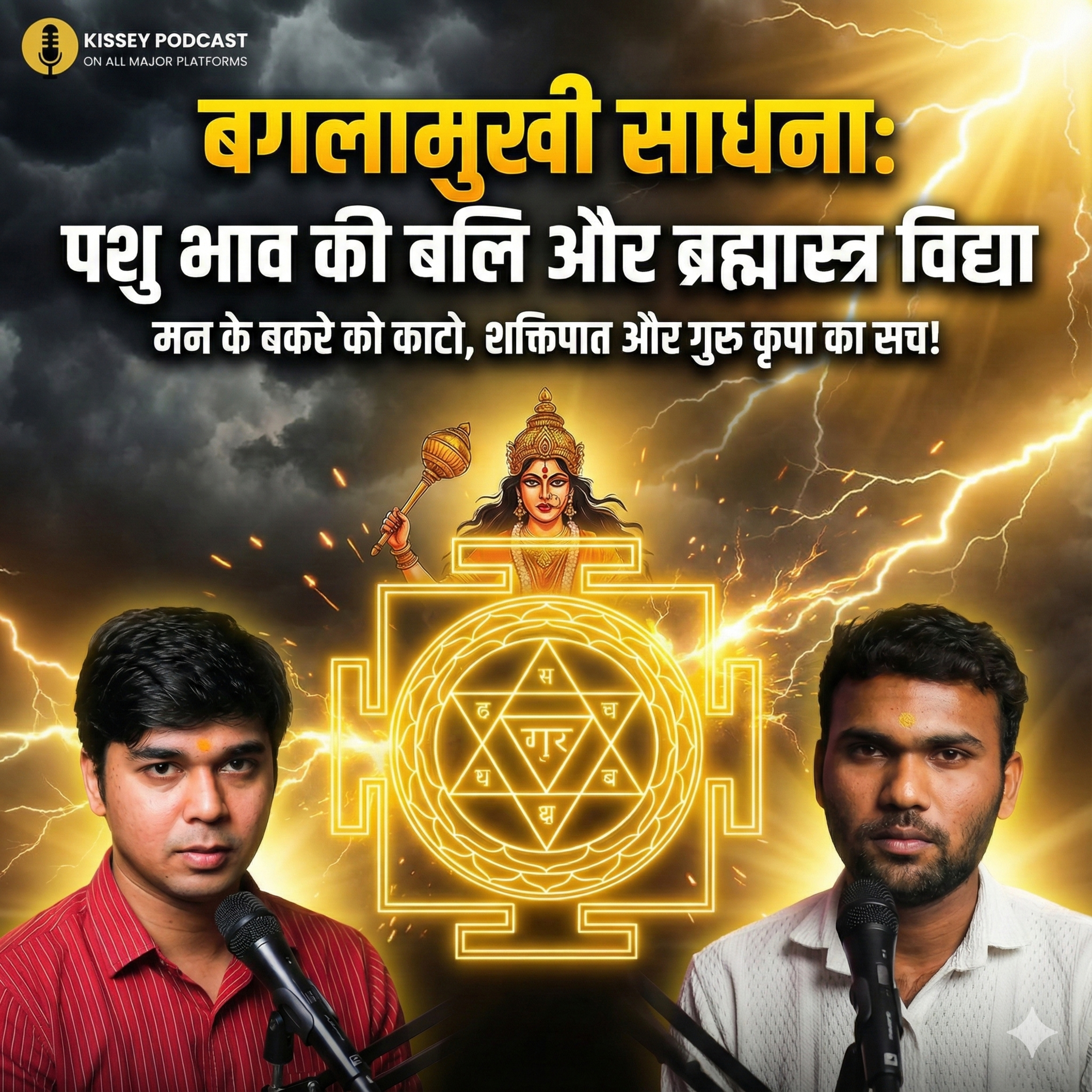 Baglamukhi sadhna, Siddhi and Lalitha Tripurasundari with Vinay | Kissey podcast episode artwork