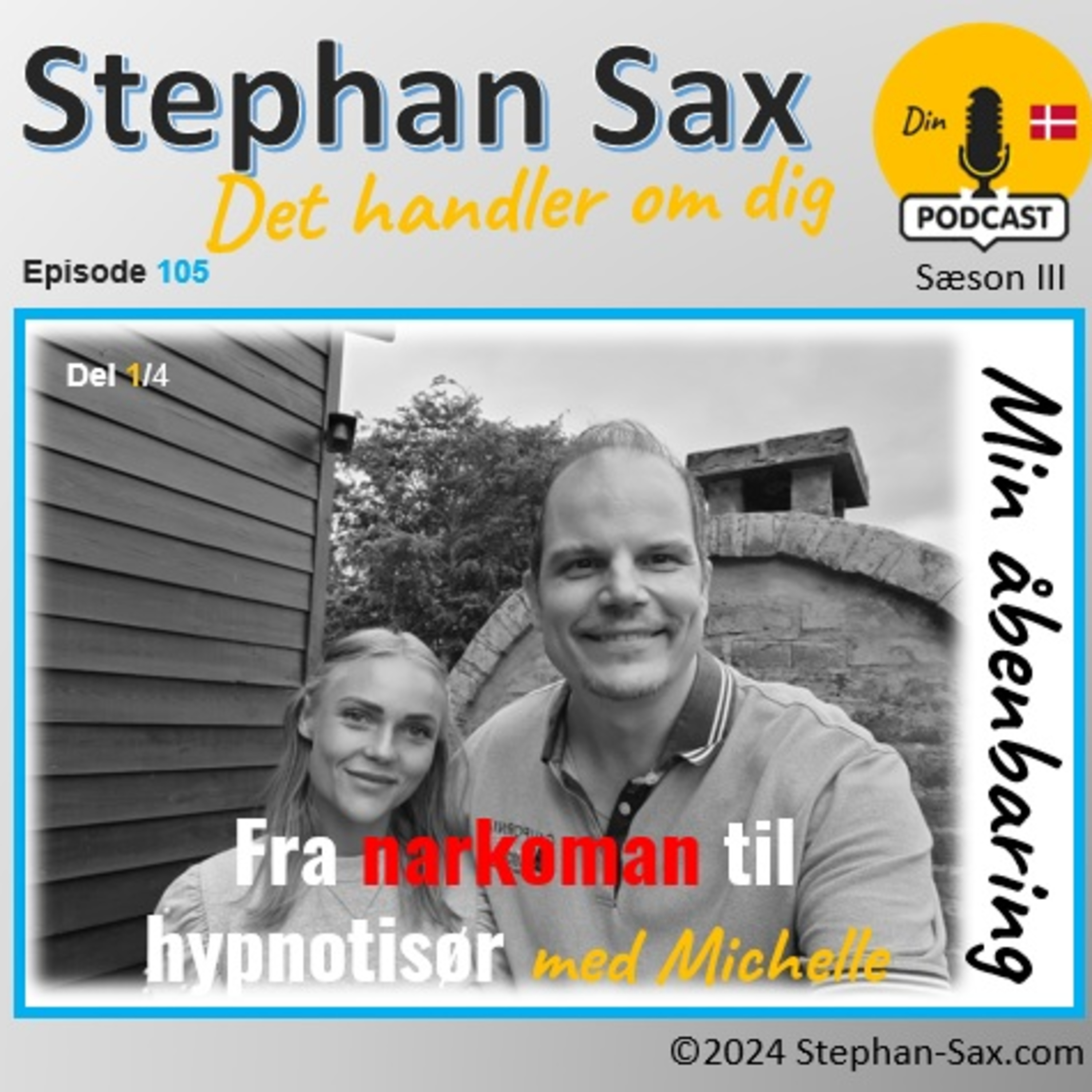 #105 Fra narkoman til hypnotisør med Michelle del 1 min åbenbaring episode artwork