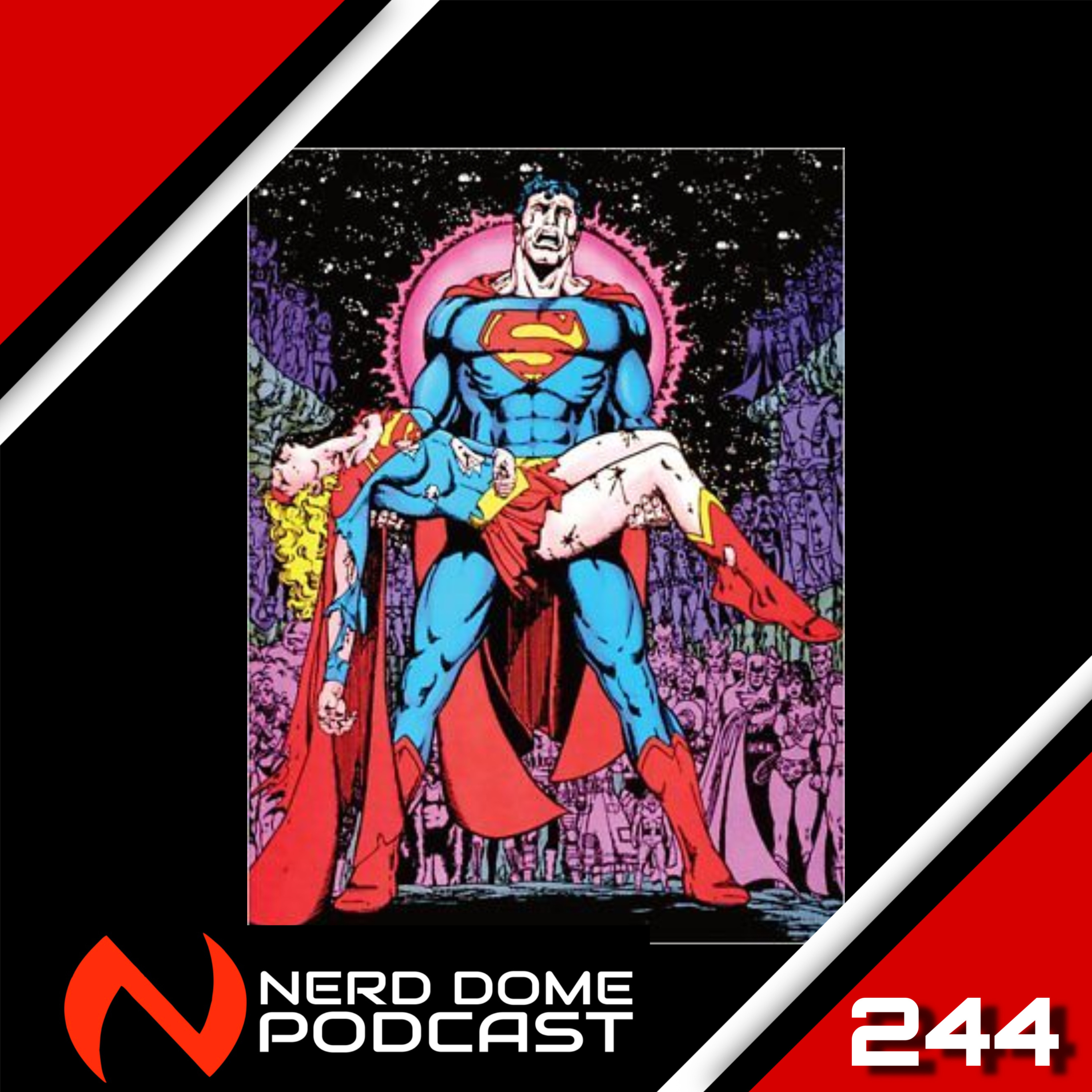 Nerd Dome Podcast Episode 244 -All Comics Considered. An NPResque report. The Death of the Comic Book Industry episode artwork