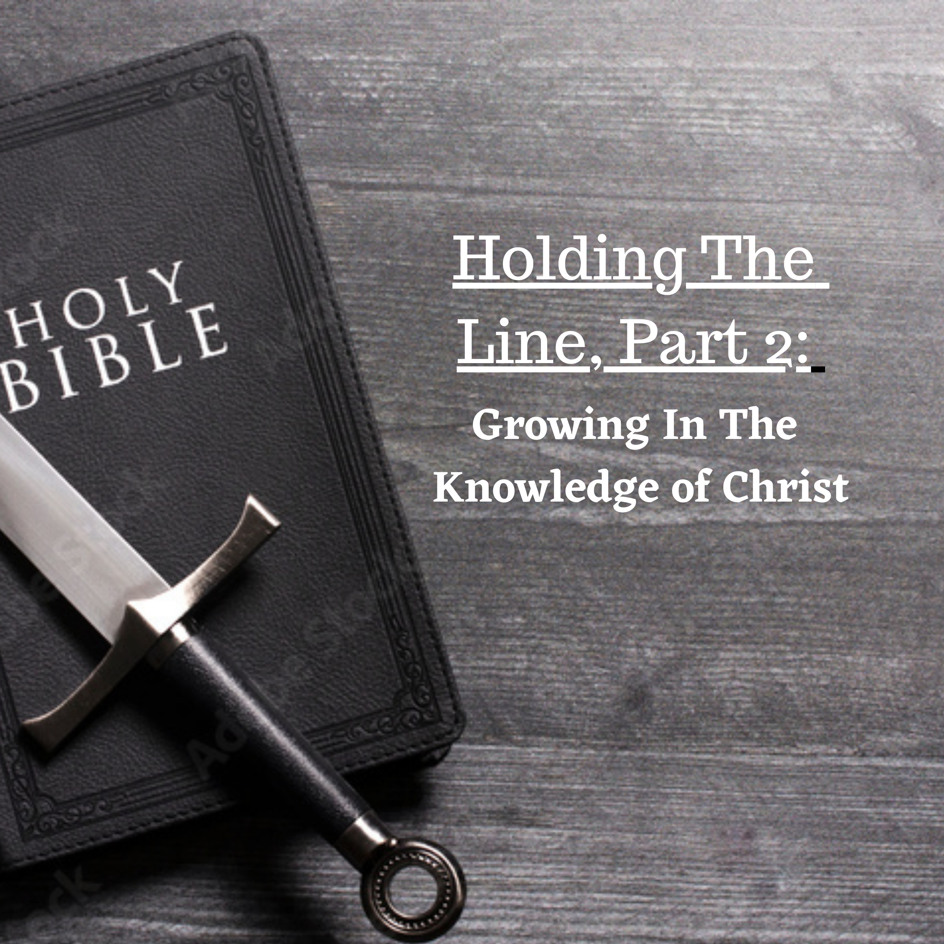 Holding The Line Part 2: Growing In The Knowledge of Christ episode artwork