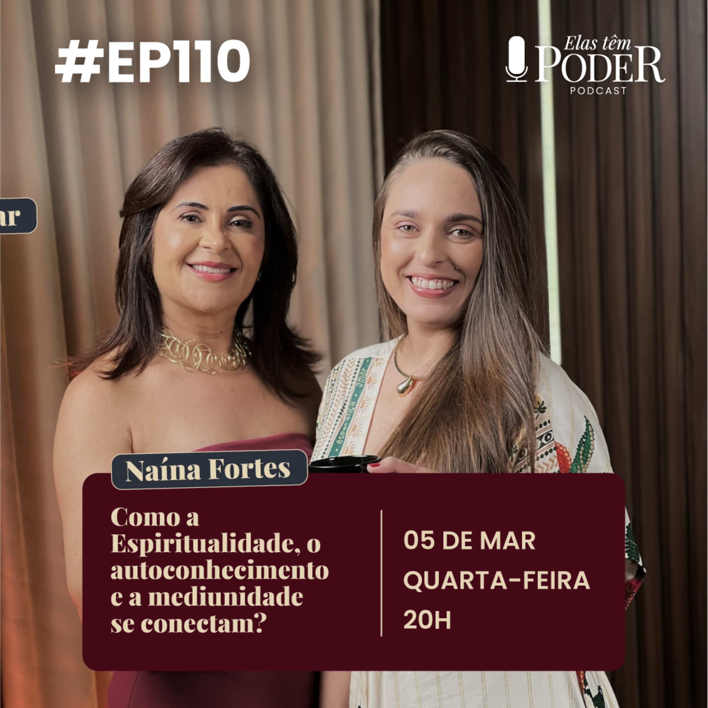 Como a Espiritualidade, o autoconhecimento e a mediunidade se conectam? | Elas Têm Poder Podcast | EP. 110 episode artwork