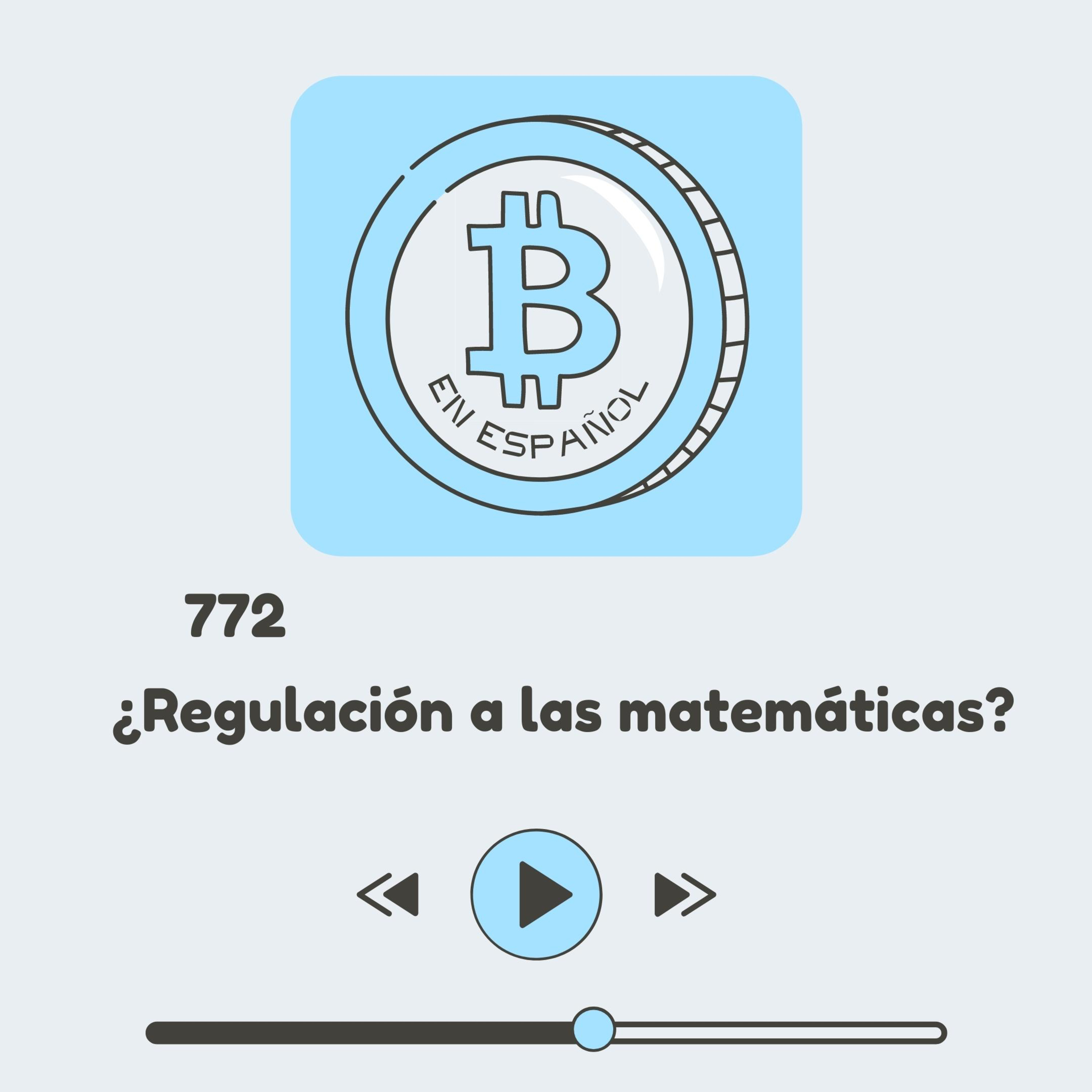 772 ¿Se necesita una regulación para hacer cálculos matemáticos?