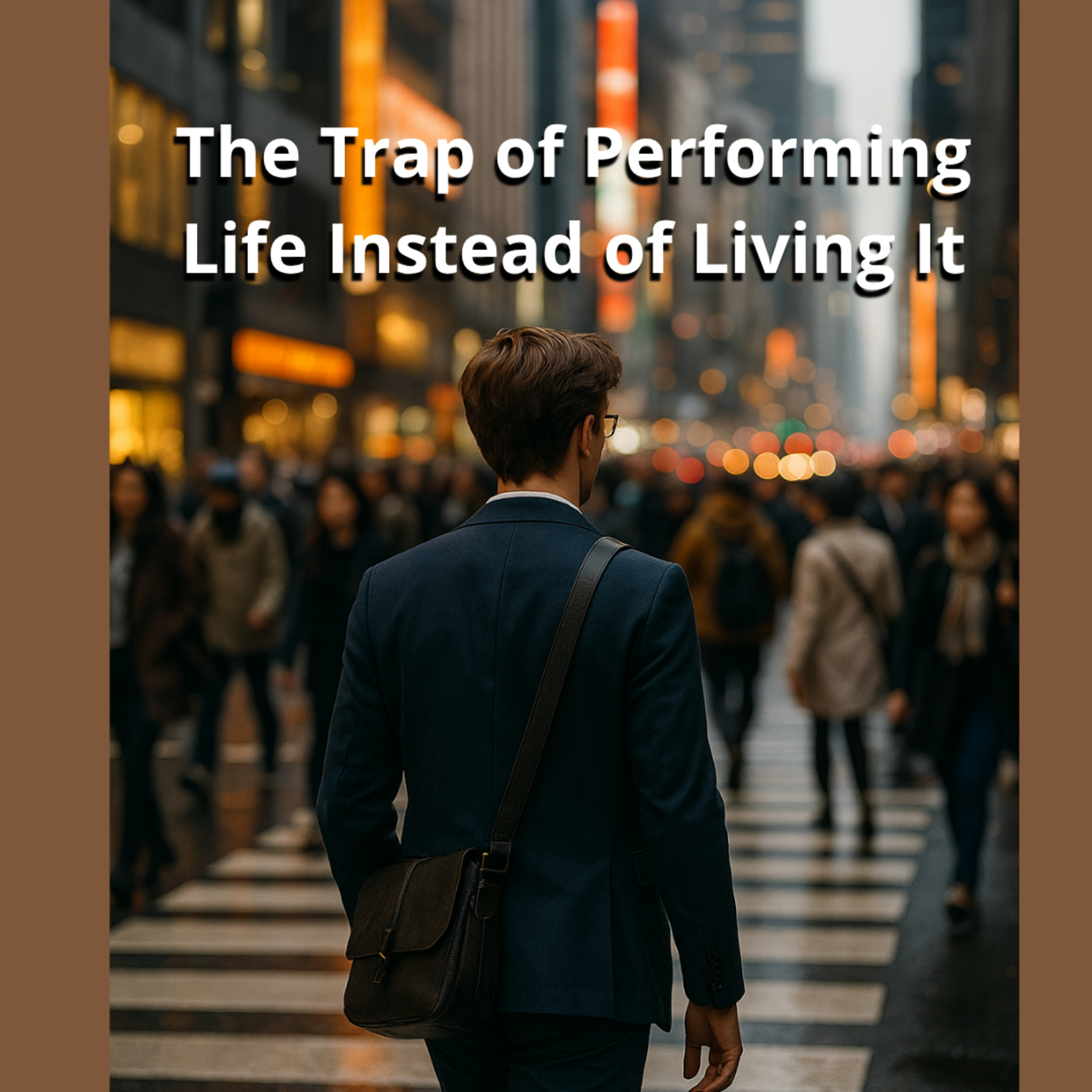 The trap of performing life instead of living it episode artwork