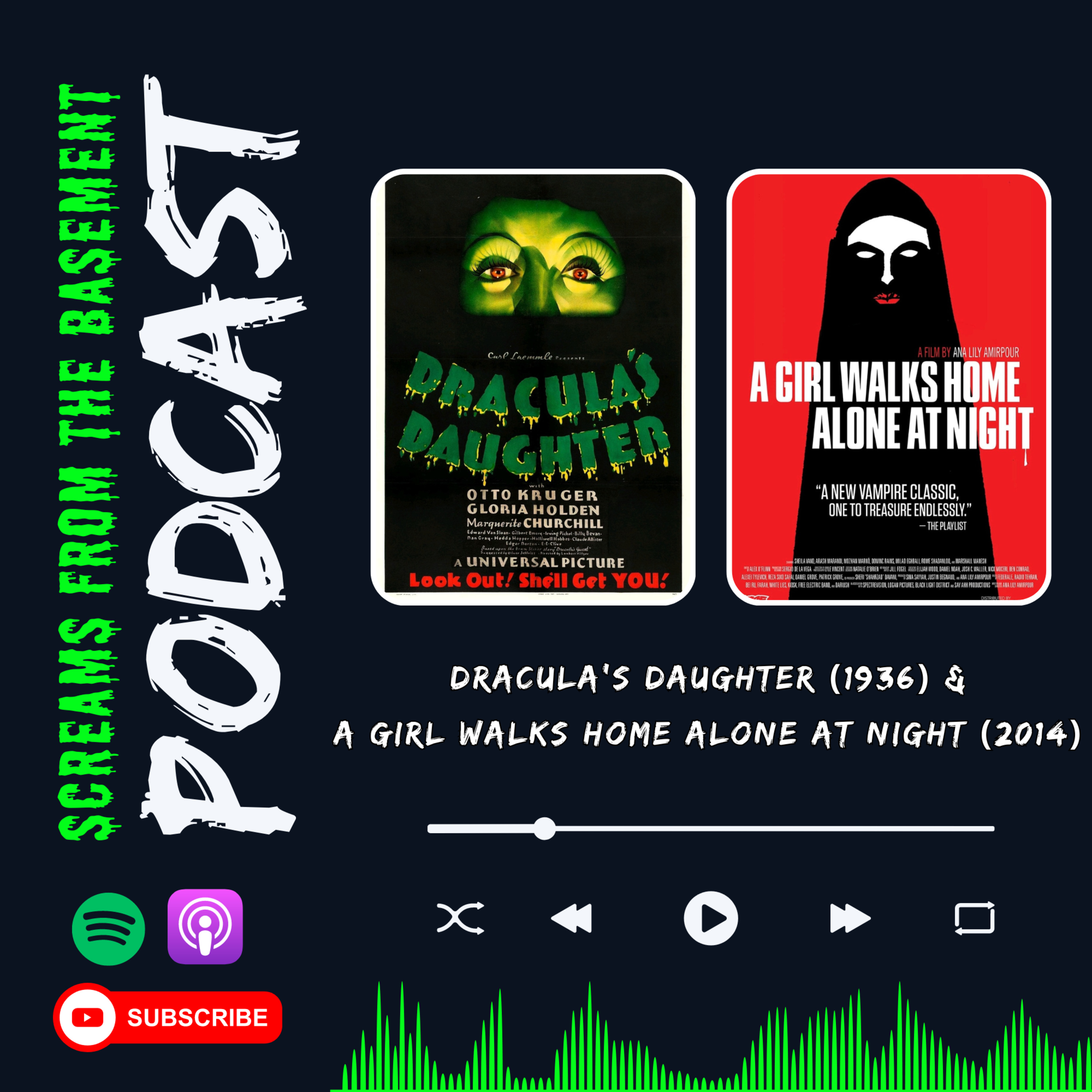Dracula’s Daughter (1936) & A Girl Walks Home Alone At Night (2014) episode artwork