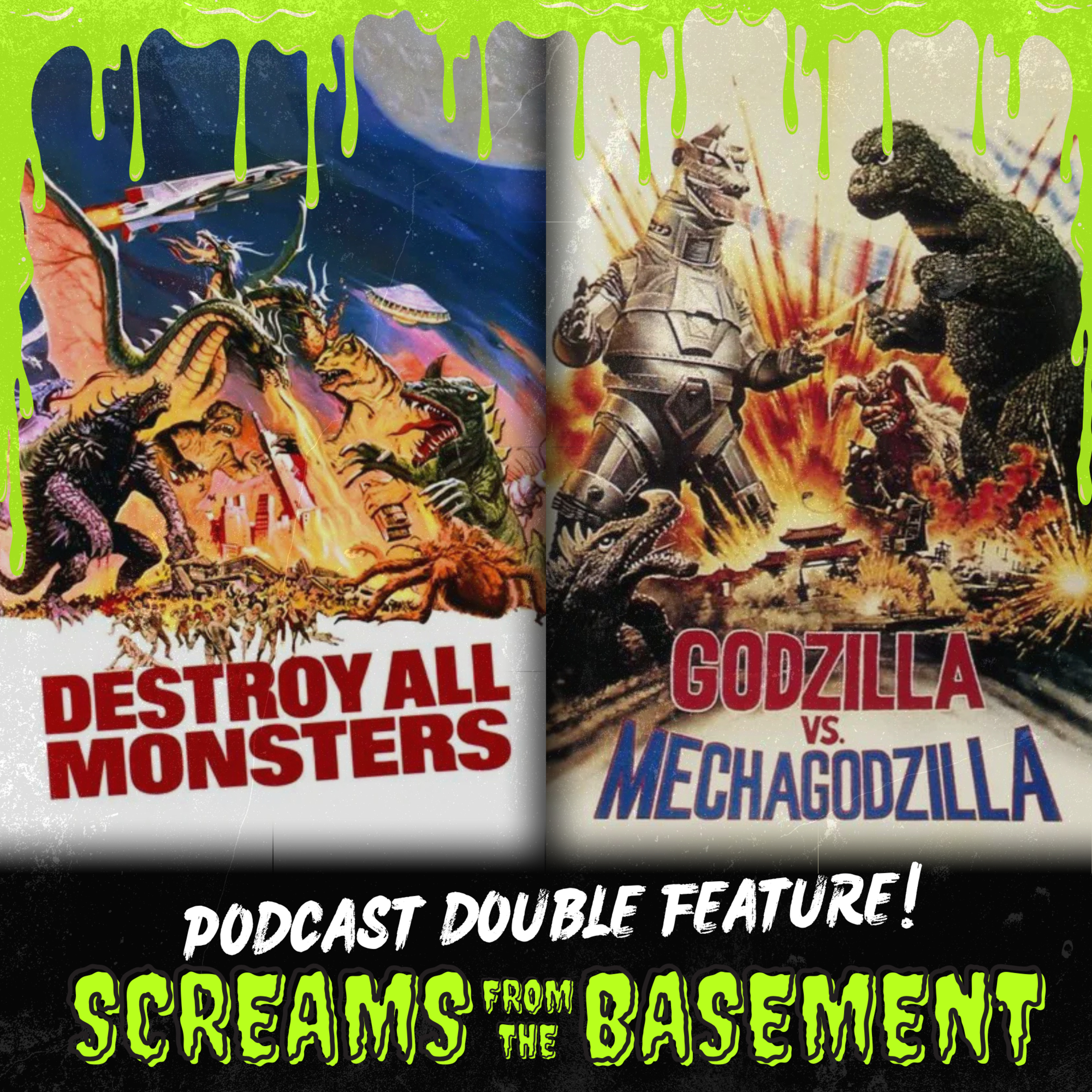 Destroy All Monsters (1968) & Godzilla vs Mechagodzilla (1974) episode artwork